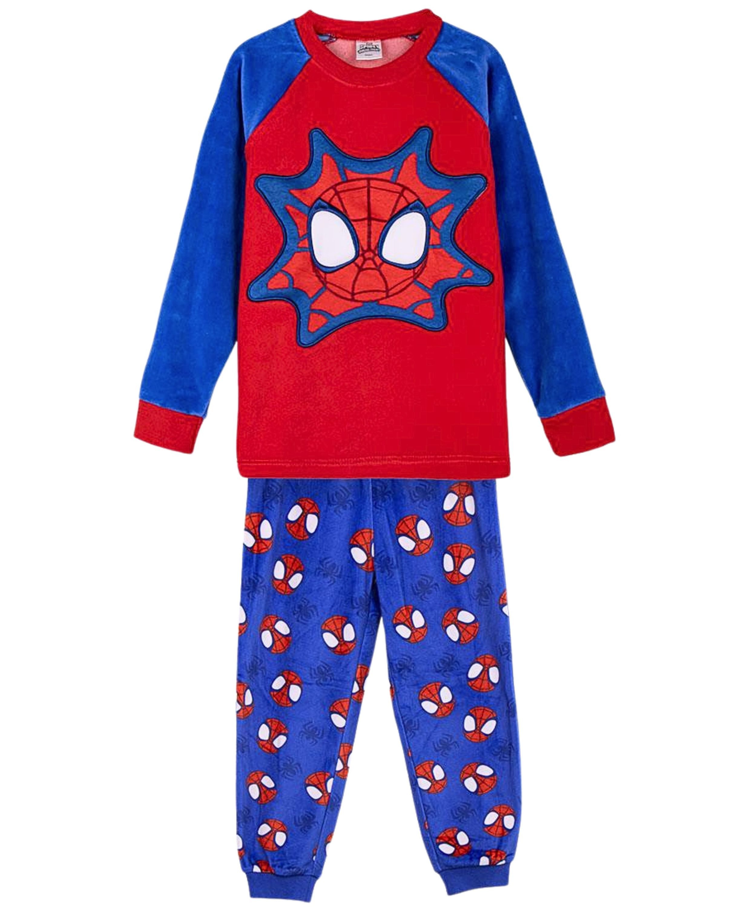 Cerdá Schlafanzug Spidey Amazings Friends (2 tlg) Jungen Fleece Pyjama langarm Gr. 92 - 116 cm