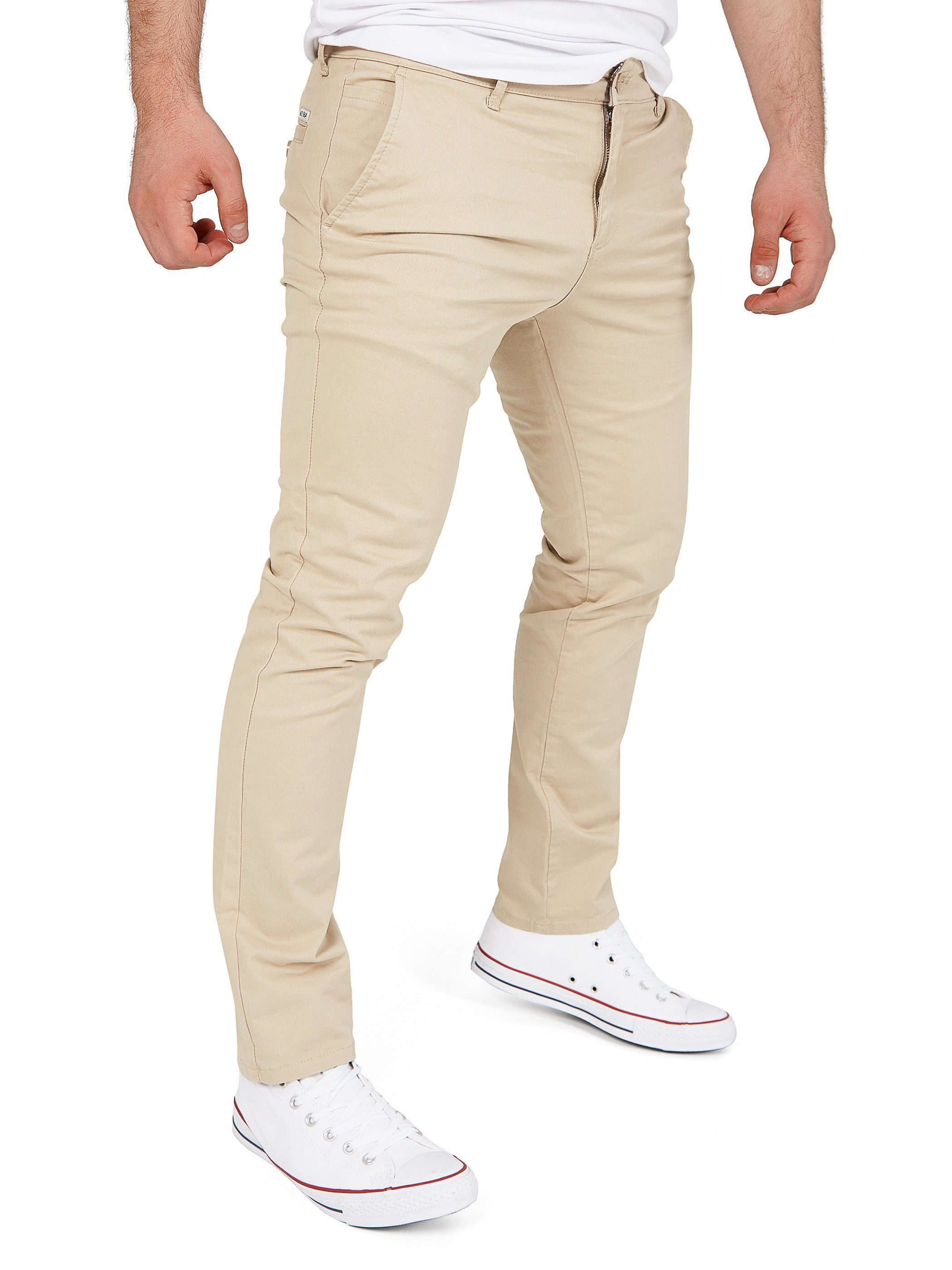 hohem Herren Chino mit WOTEGA 161210) Taupe Beige Glenn Chinohose (Light Tragekomfort