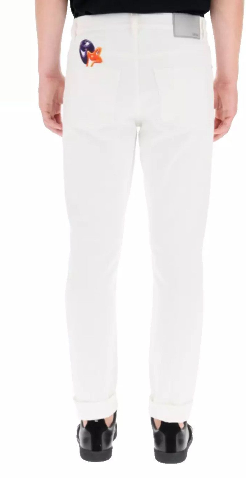 Dior 5-Pocket-Jeans DIOR HOMME X KENNY SCHARF – Limitierte Designer-Hose mit Stickereien Limitierte Designer-Edition von Dior Homme