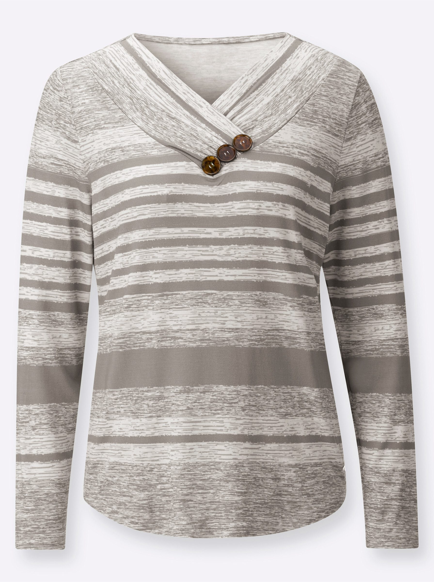 T-Shirt V-Shirt Langarm