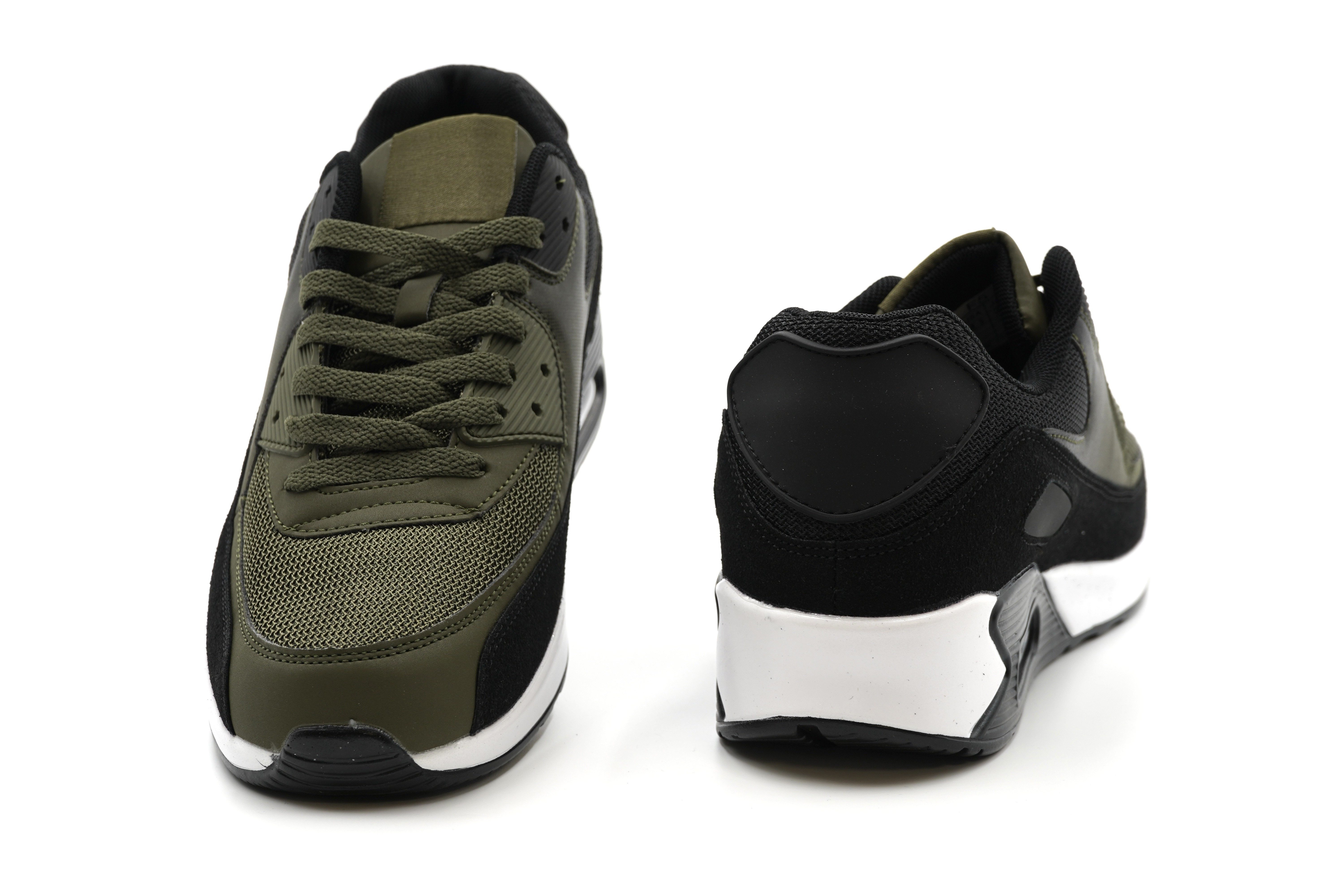 Sonderpostendiscount Herrensneaker F5-12 Olive mit Luftpolster Sneaker