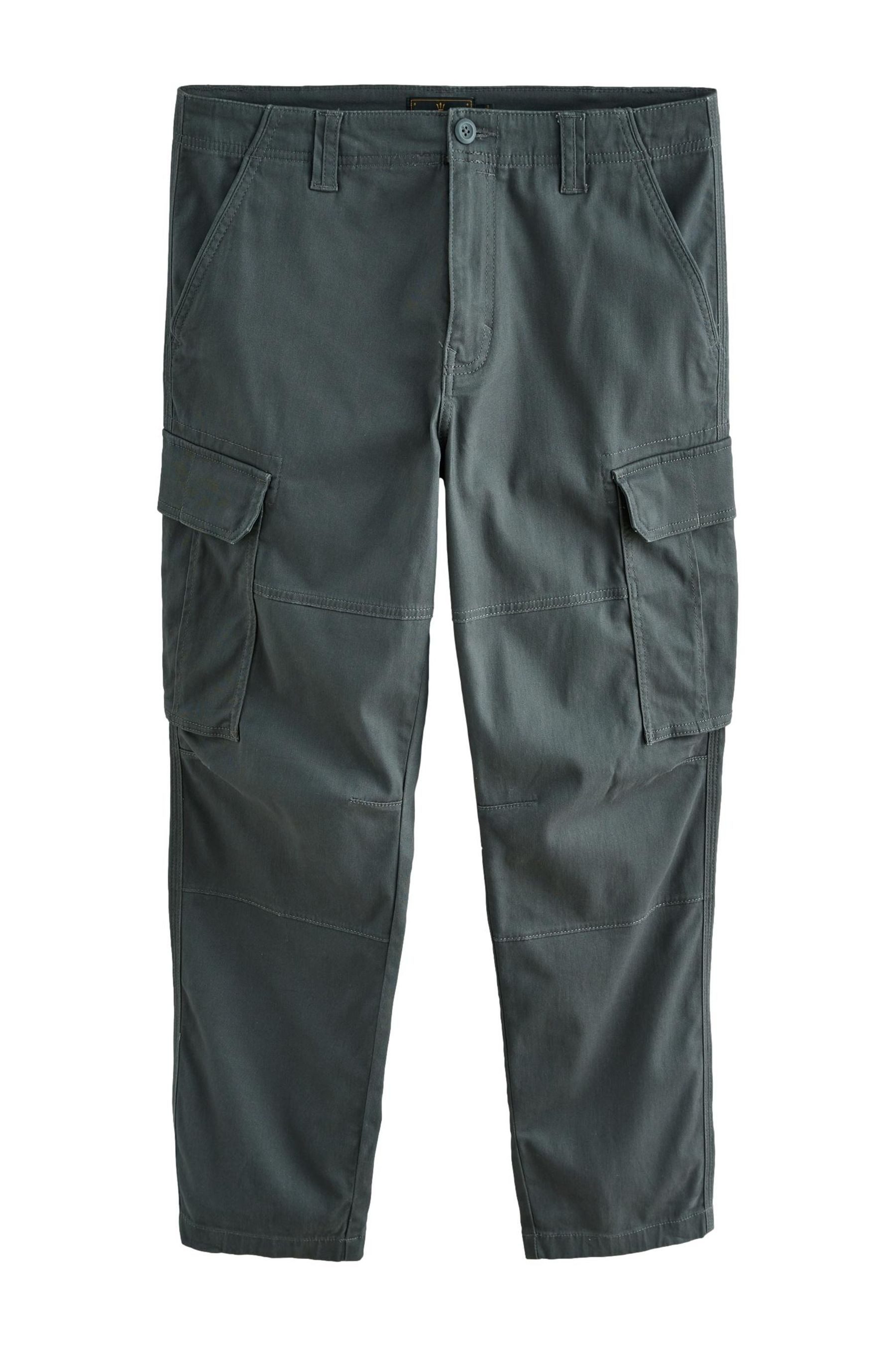 Stretch-Hose Cargo-Hose aus Baumwollstretch Regular-Tapered Fit