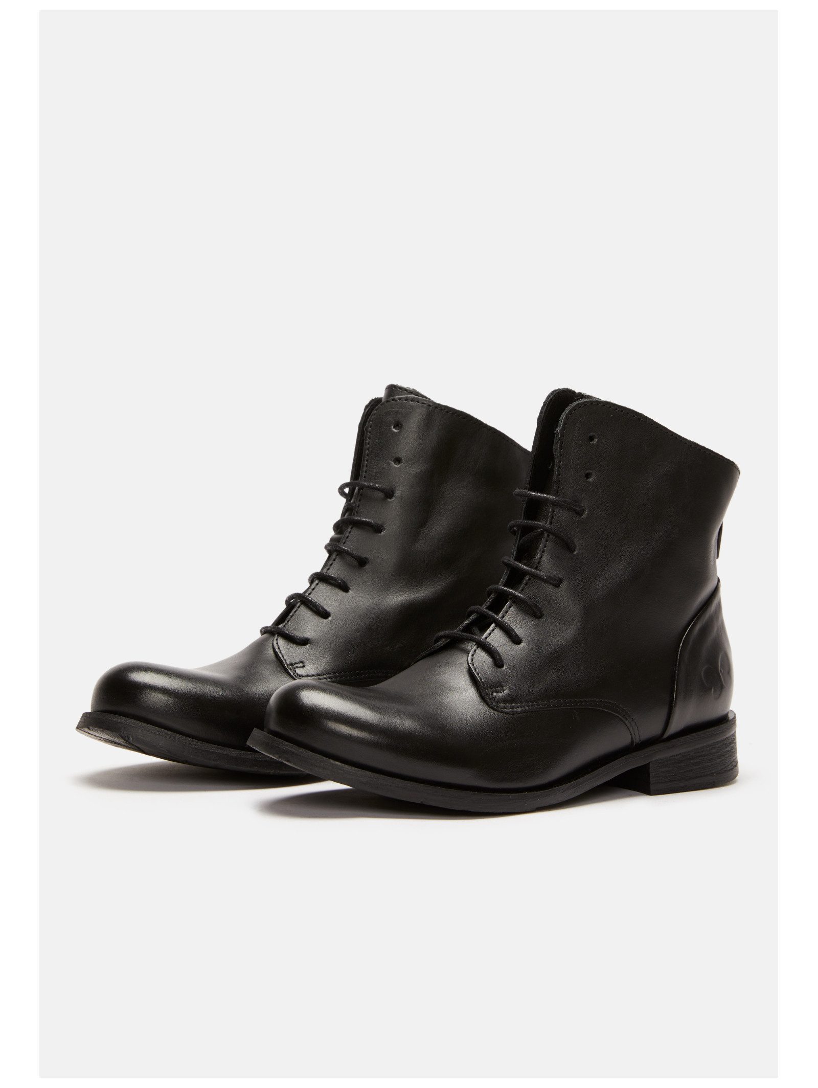 Felmini Stiefelette Leder . Schnürstiefelette