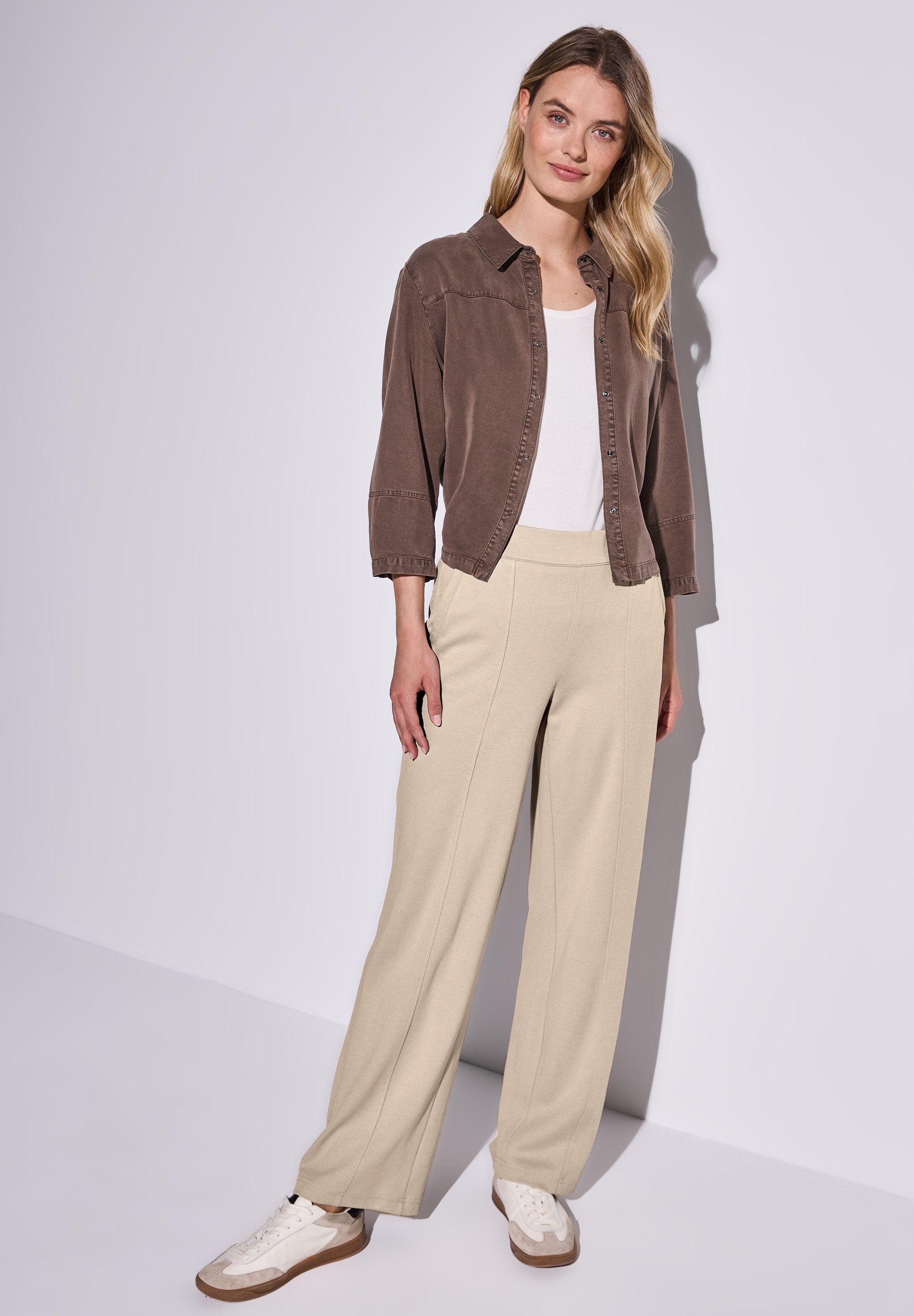 STREET ONE Stoffhose High Waist