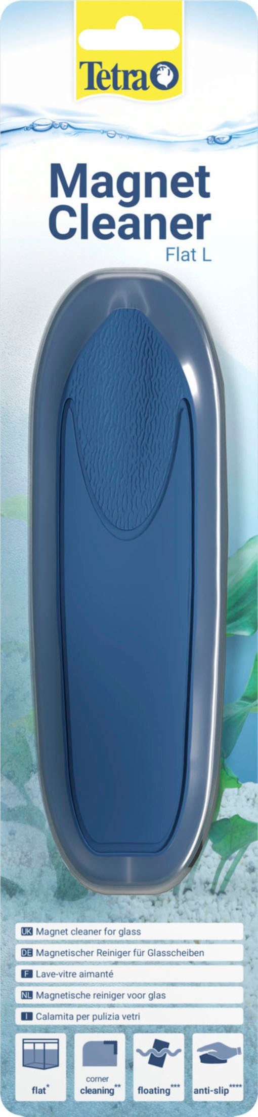 Tetra Reinigungsschwamm Magnet Cleaner Flat L, für Aquarienscheiben bis 10 mm Glasstärke