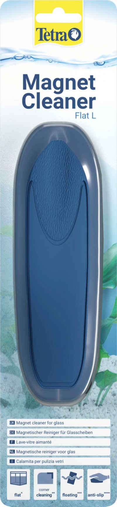 Tetra Reinigungsschwamm Magnet Cleaner Flat L, für Aquarienscheiben bis 10 mm Glasstärke