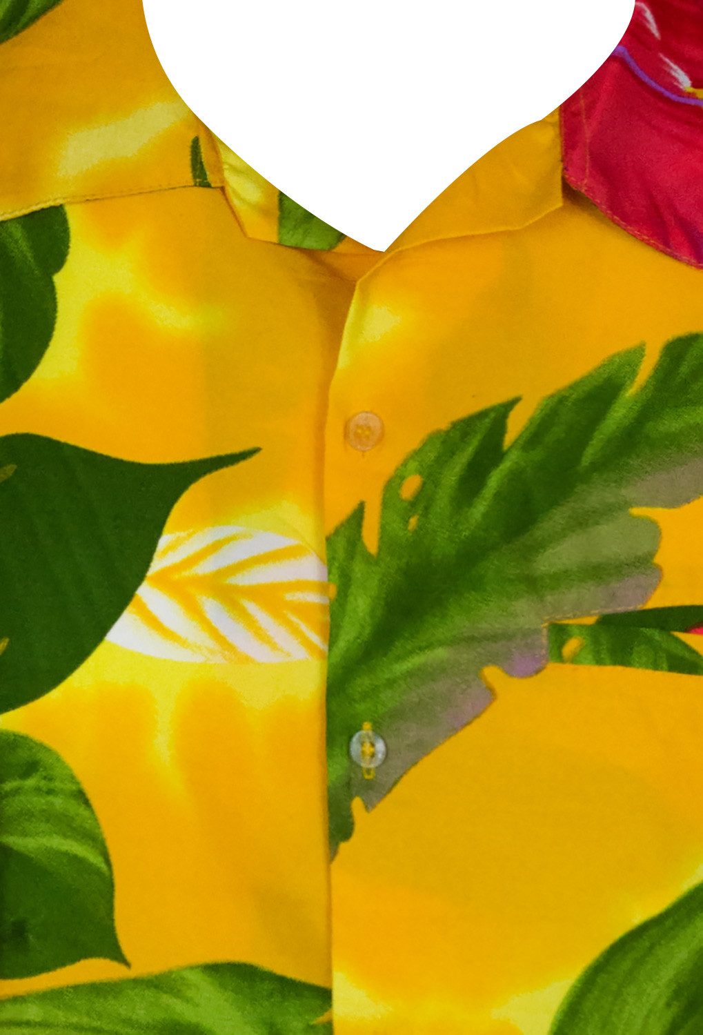 King Kameha Hawaiihemd Big Flower Funky Hawaii-Hemd Kurzarm Front-Tasche Stylish Unisex