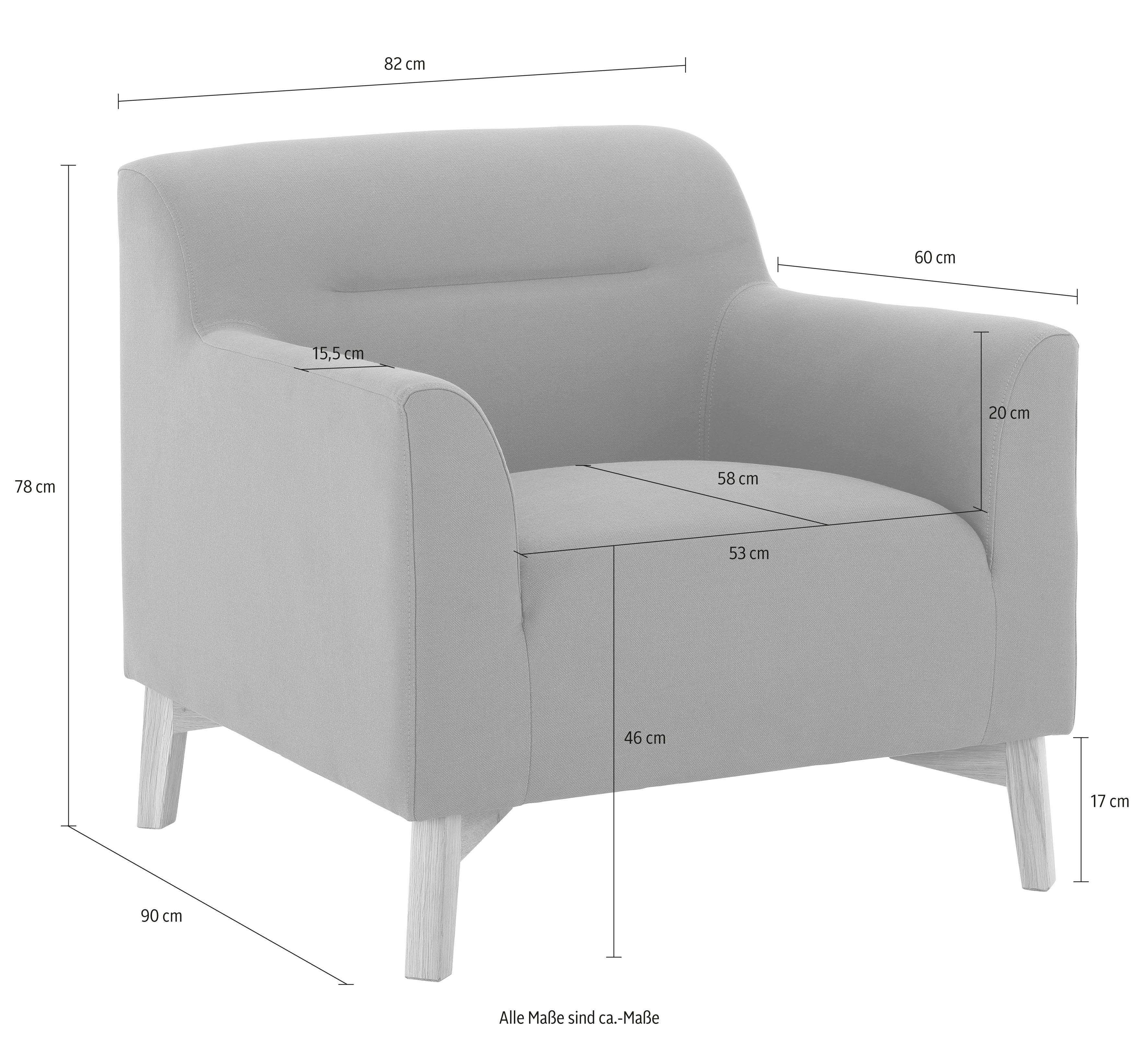 Kiruna, Sitzkomfort, bequemer andas Sessel Serienergänzung schöne