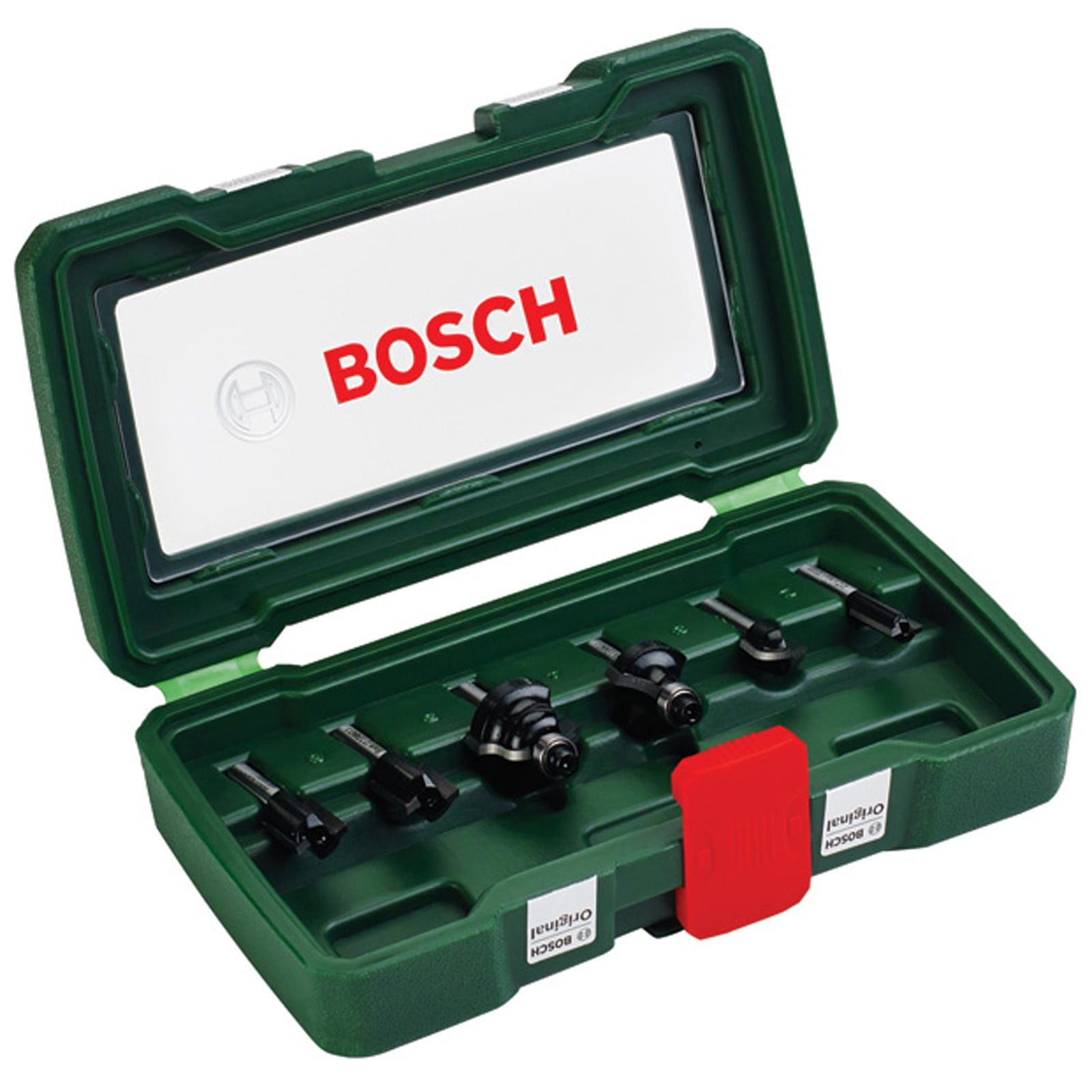 BOSCH Abrundfräser Bosch 6-teiliges HM-Fräser-Set (1/4 Schaft) - 2607019462