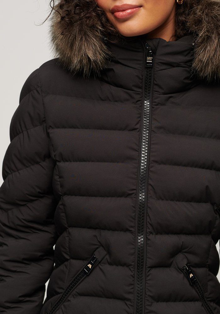 Superdry Steppjacke FUJI FAUX FUR HOOD günstig online kaufen