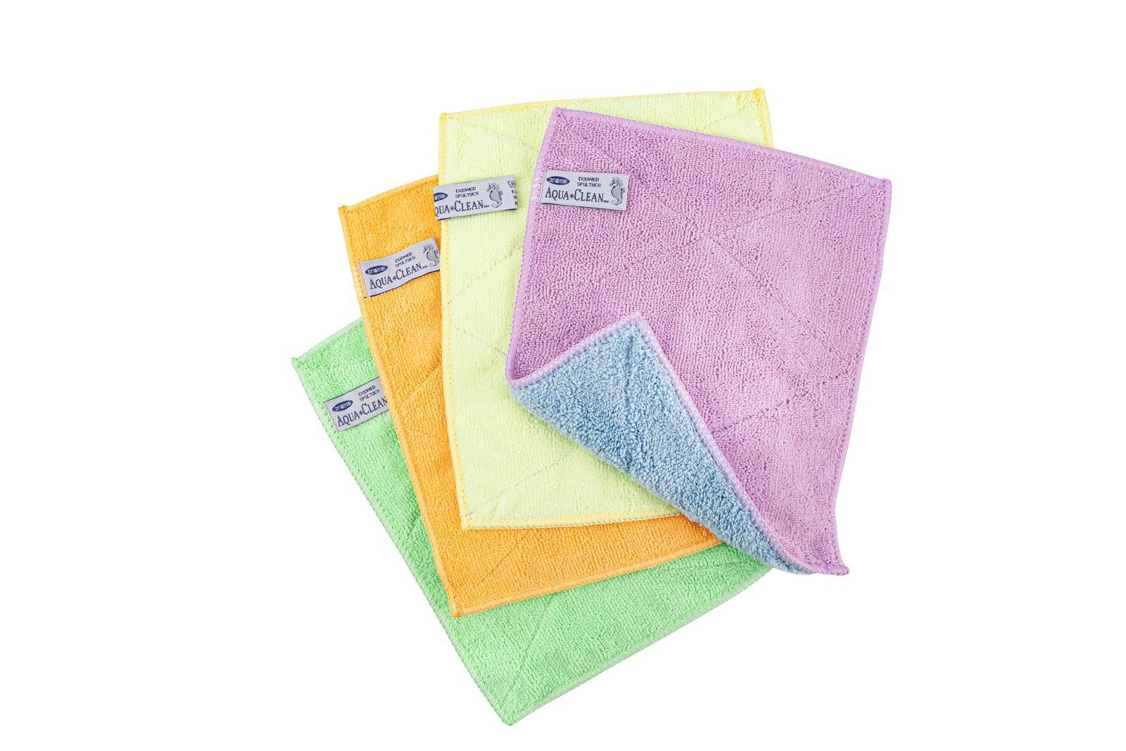 AQUA CLEAN Spültuch AQUA CLEAN Duoweb Spültuch 4er Set, (4-tlg)
