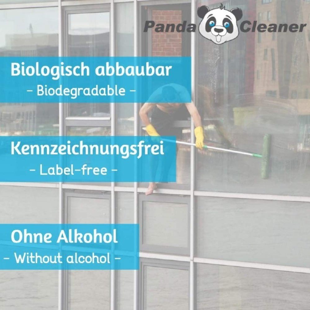 PandaCleaner Glas & Fenster Reiniger - Fensterreiniger - Streifenfreie Reinigung Glasreiniger (1-St. 1000ml Flaschen 1l)