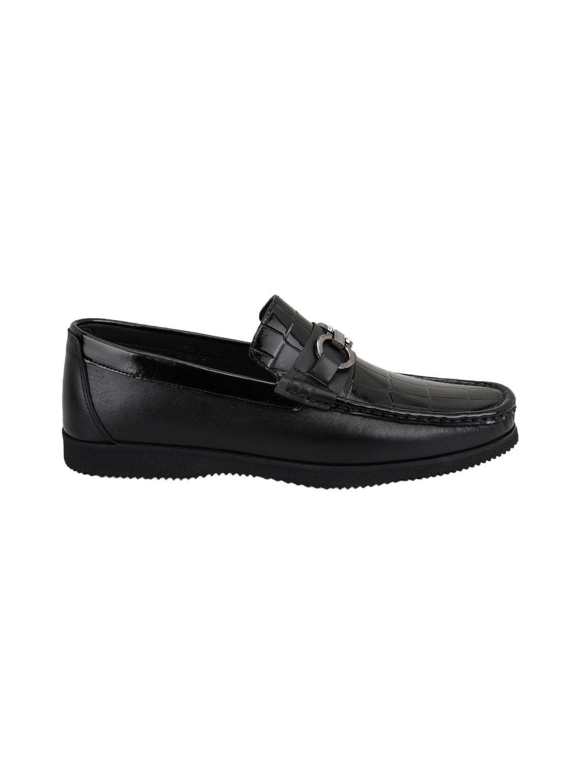 Desa Herren-Lederslipper – Gummisohle, flacher Absatz, atmungsaktiv Loafer