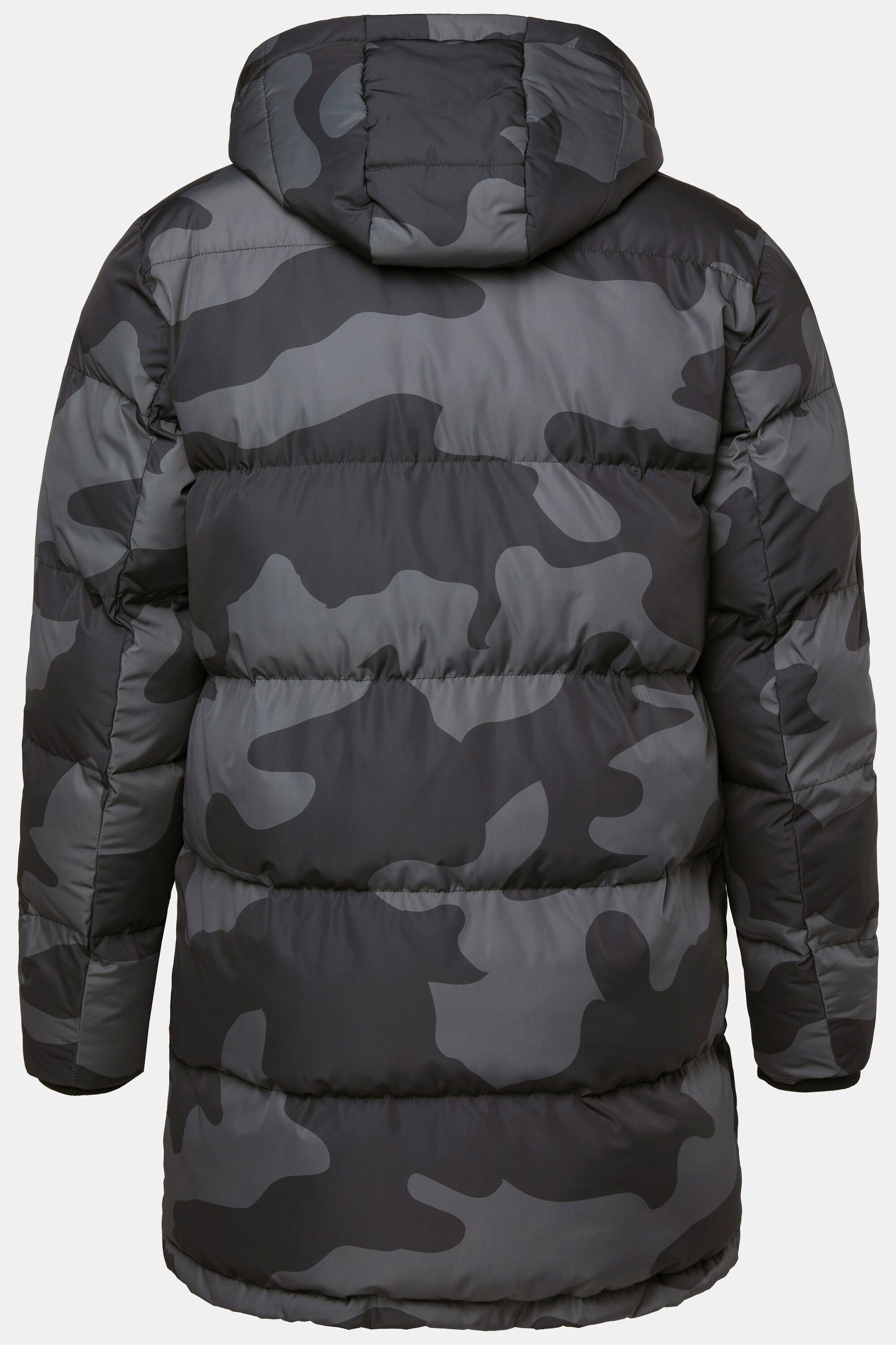 JP1880 Parka Stepp-Parka Camouflage Kapuze Taillen-Tunnelzug