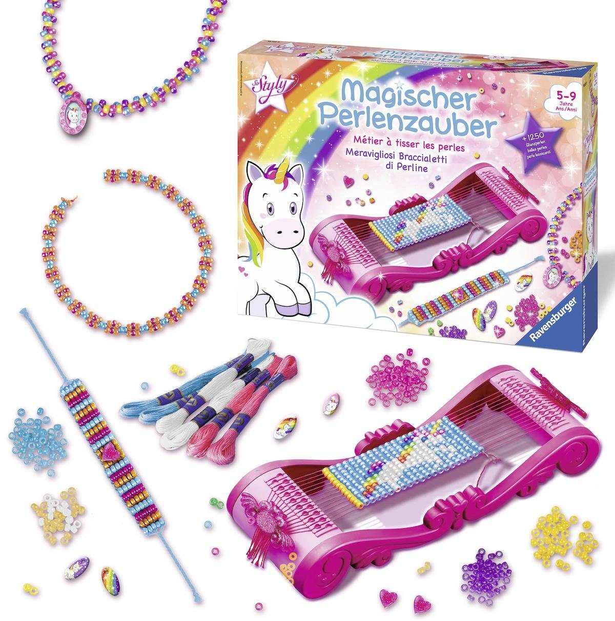 Ravensburger Kreativset So Styly, Magischer Perlenzauber Einhorn, (Set), Made in Europe