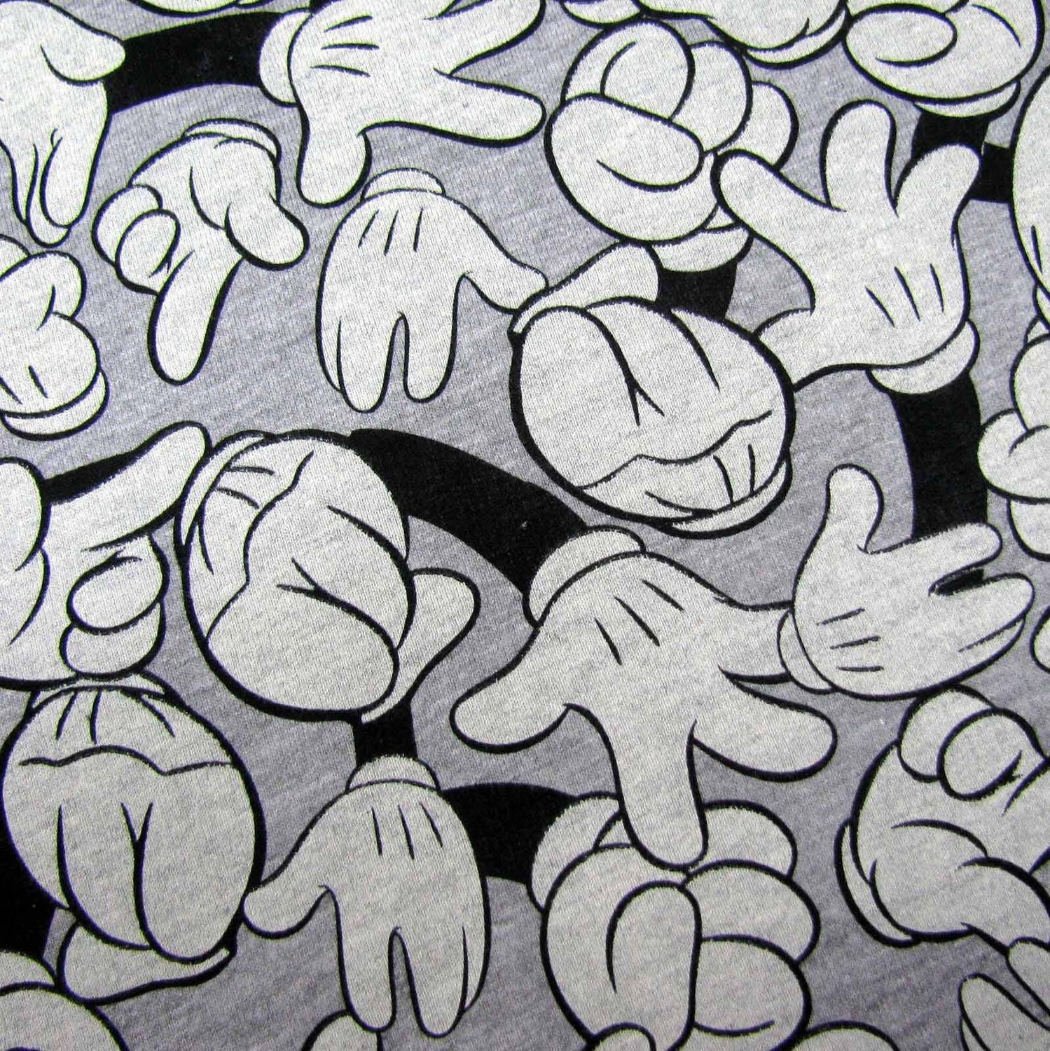 ELEVEN PARIS Shirtkleid LITTLE Eleven Paris Shirtkleid / Sweatkleid Mickey Hands grau © DISNEY