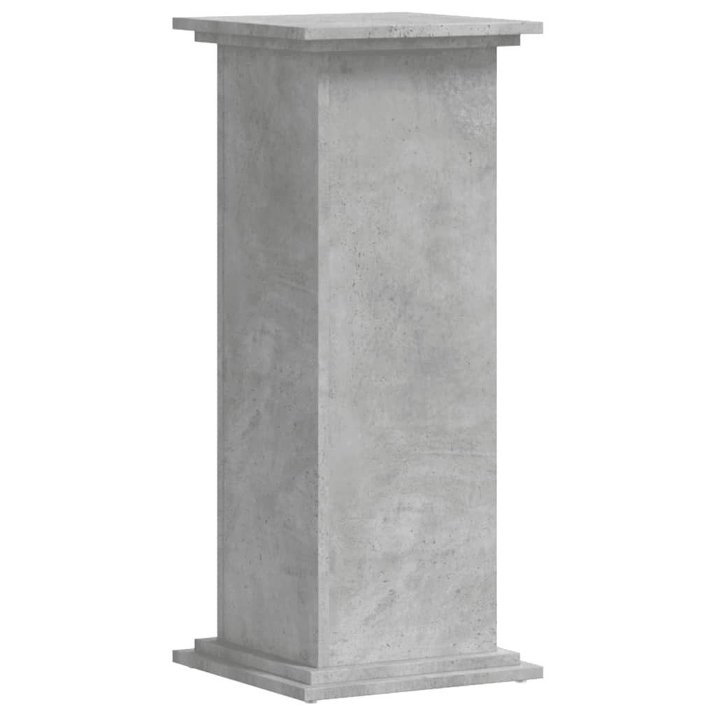 vidaXL Blumenständer Pflanzenständer Betongrau 33x33x80 cm Holzwerkstoff (1 St)