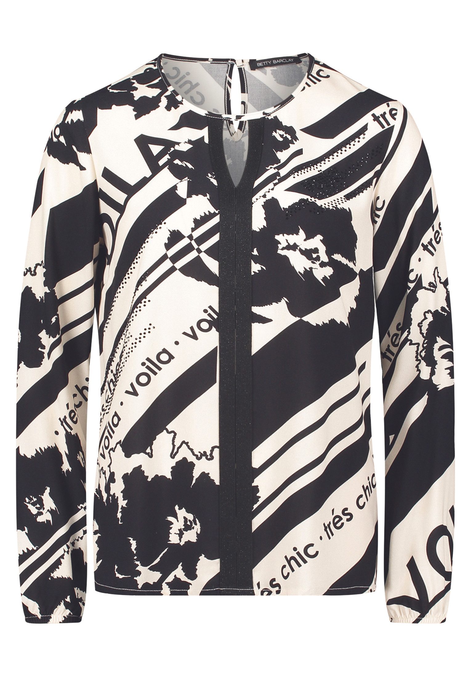 Betty Barclay Schlupfbluse Damen mit Rundhalsausschnitt