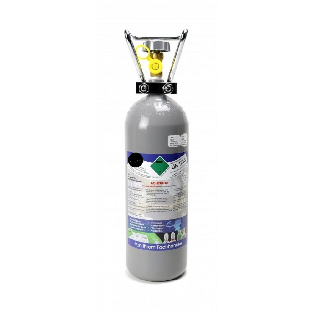 ROXUS CO₂-Zylinder CO² Flasche 2kg Kohlensäure,CO₂-Zylinder,CO2 Dünger,Zapfanlagen,Gastro, Zubehör für universal, CO2
