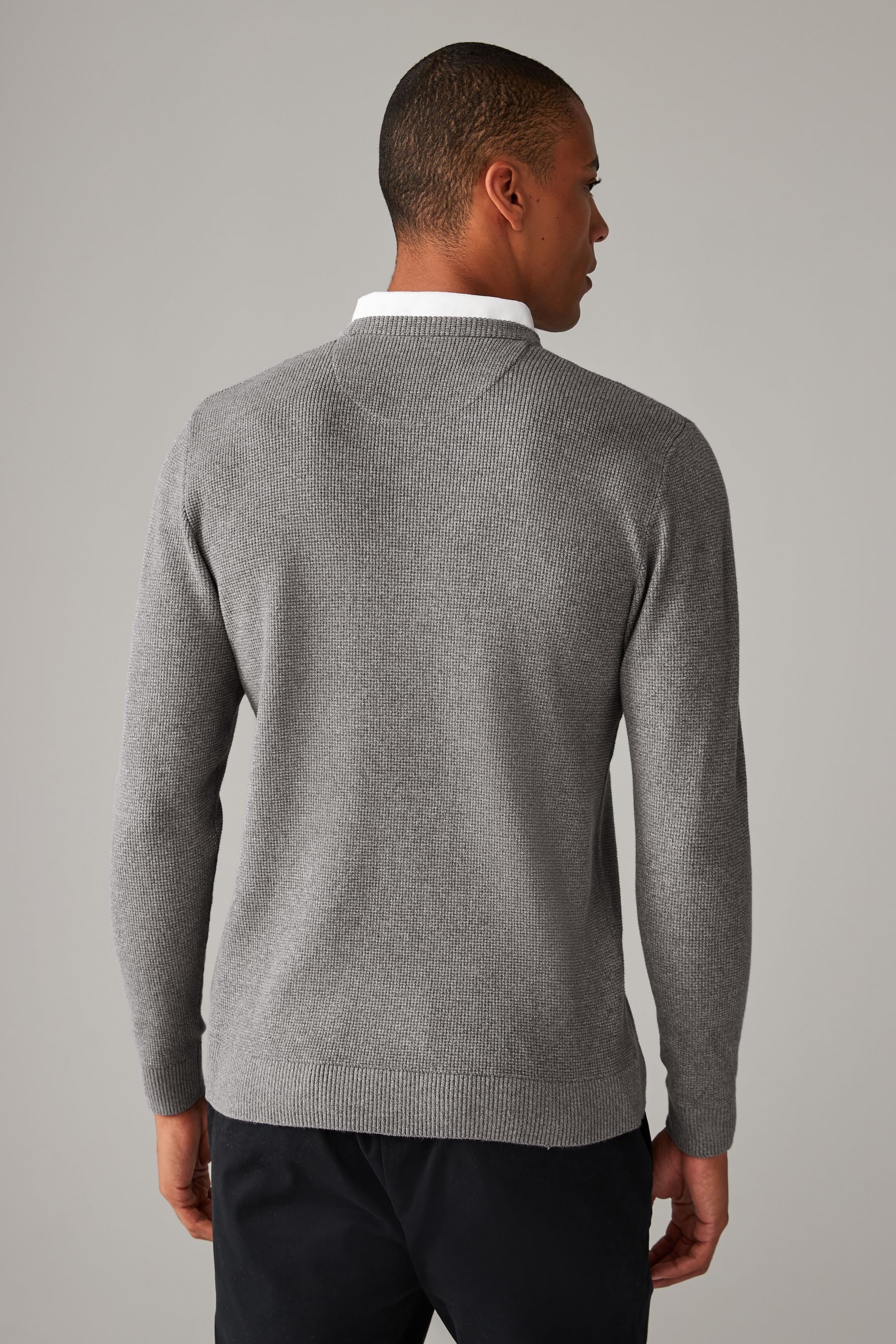 Next 2-in-1-Pullover Oxford-Pullover mit angedeutetem Hemd (1-tlg) günstig online kaufen