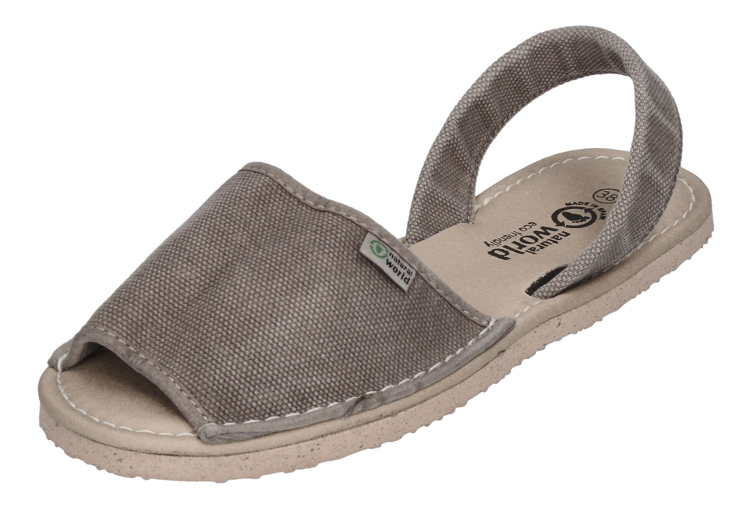 Natural World MENORQUINA 7291E Sandale Gris Claro