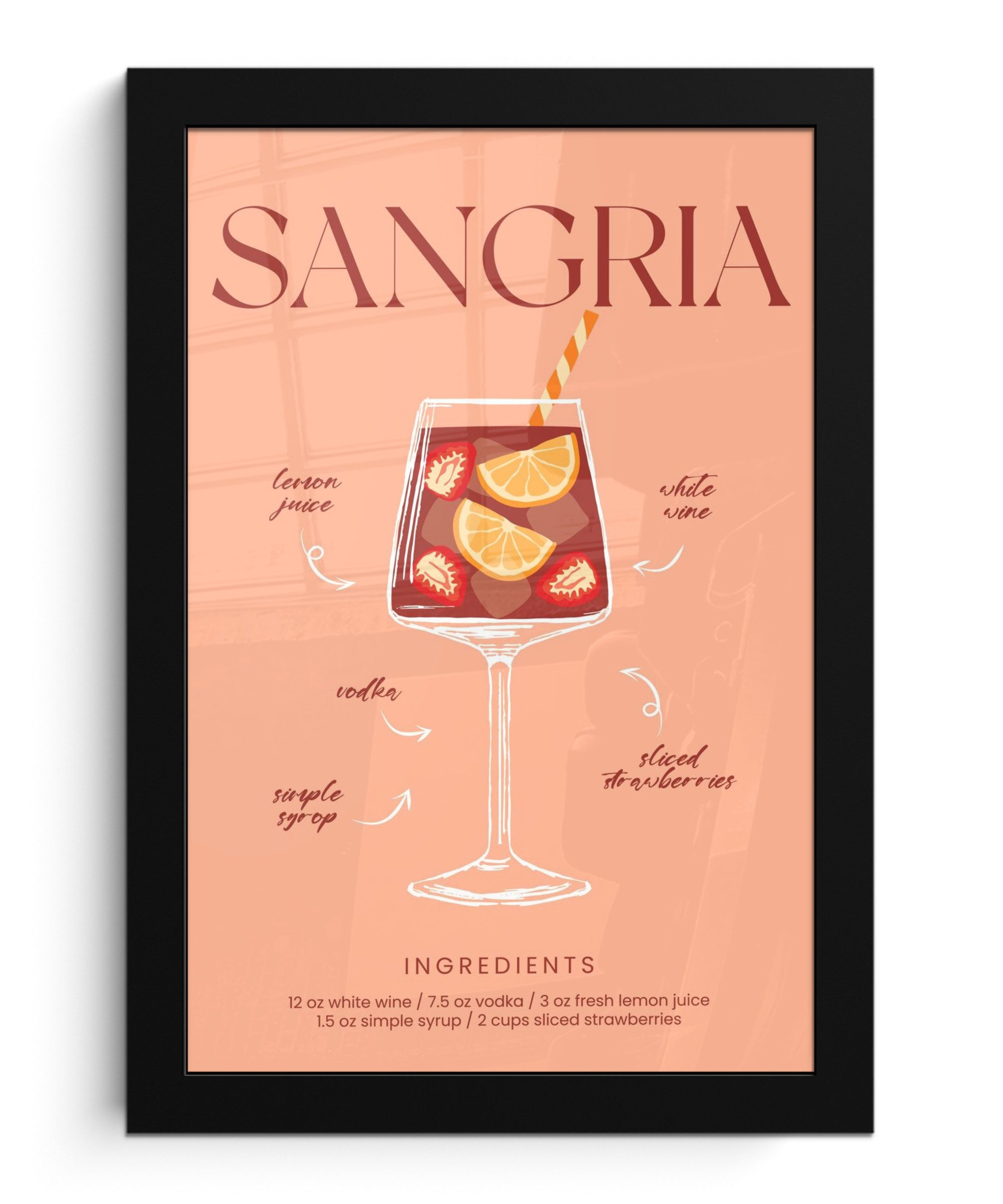 MuchoWow Poster Cocktail - Sangria - günstig online kaufen