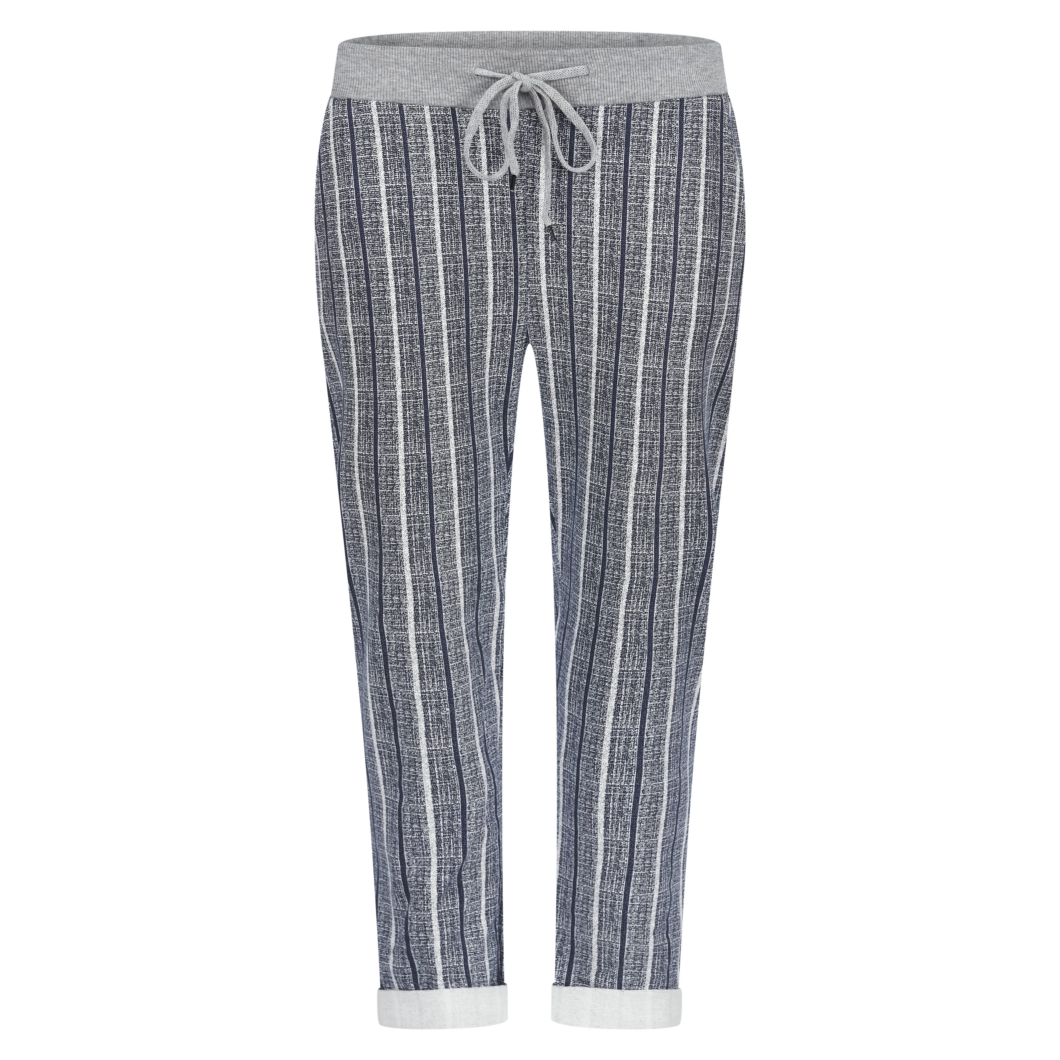 Mississhop Chinohose Damen Hose Blumen Jogginghose Baumwolle gemustert M. 2 günstig online kaufen