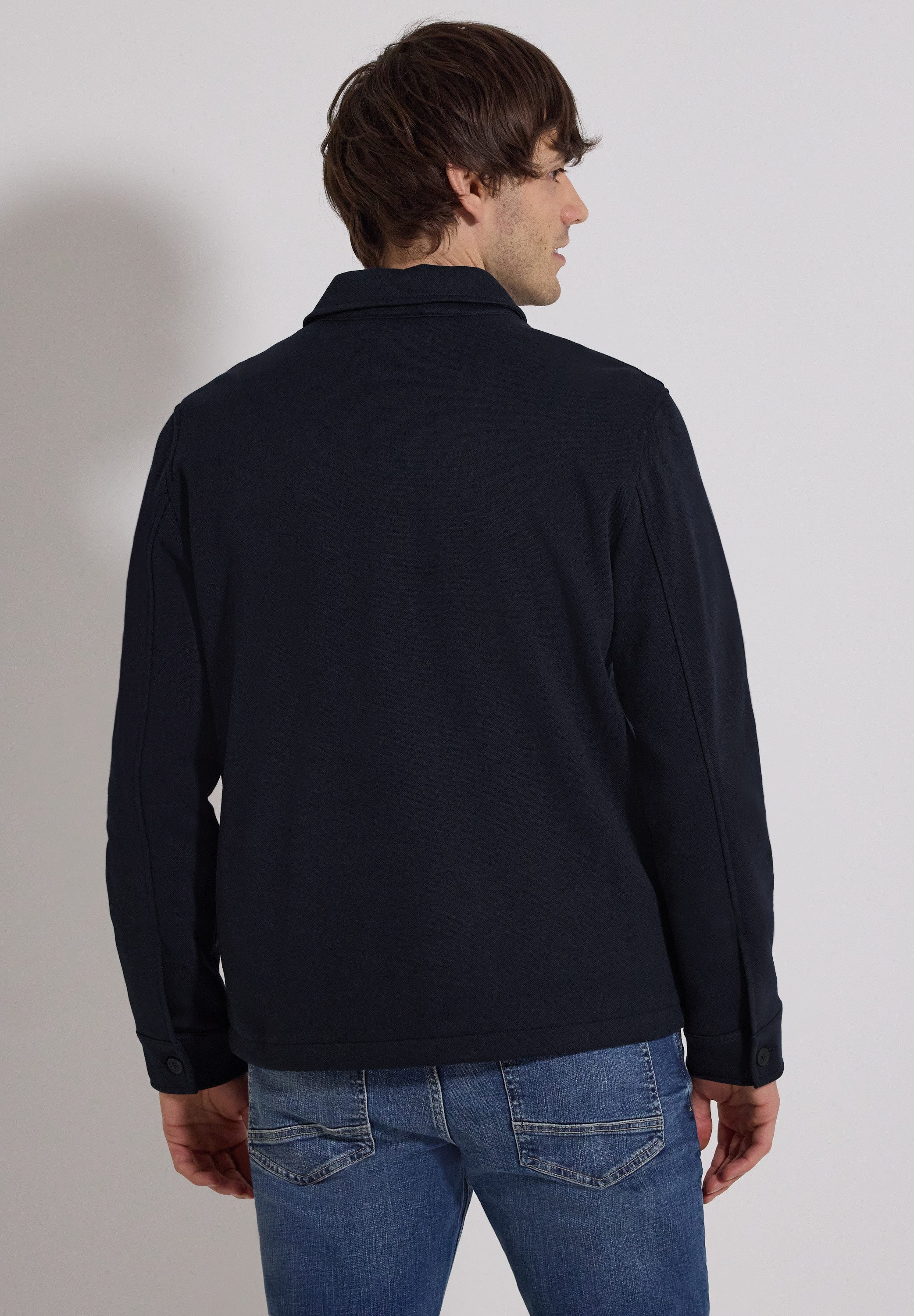 STREET ONE MEN Blouson mit Piqué-Struktur günstig online kaufen