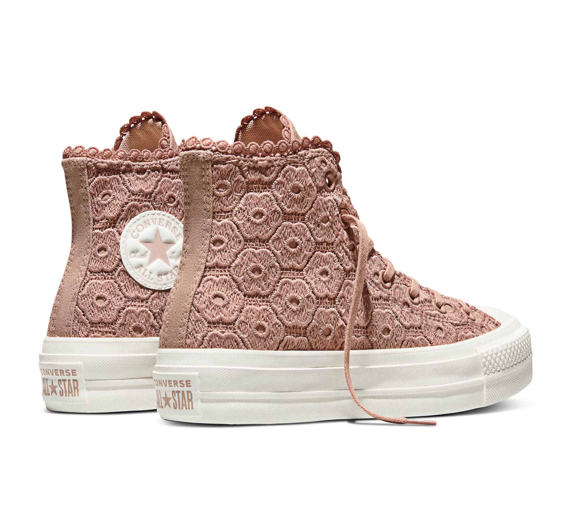 Converse CHUCK TAYLOR ALL STAR LIFT PLATFORM CROCHET Sneaker für sportlichen Look im Alltag, sportlicher Stil, mit Schnürung – Bild 5 von 5