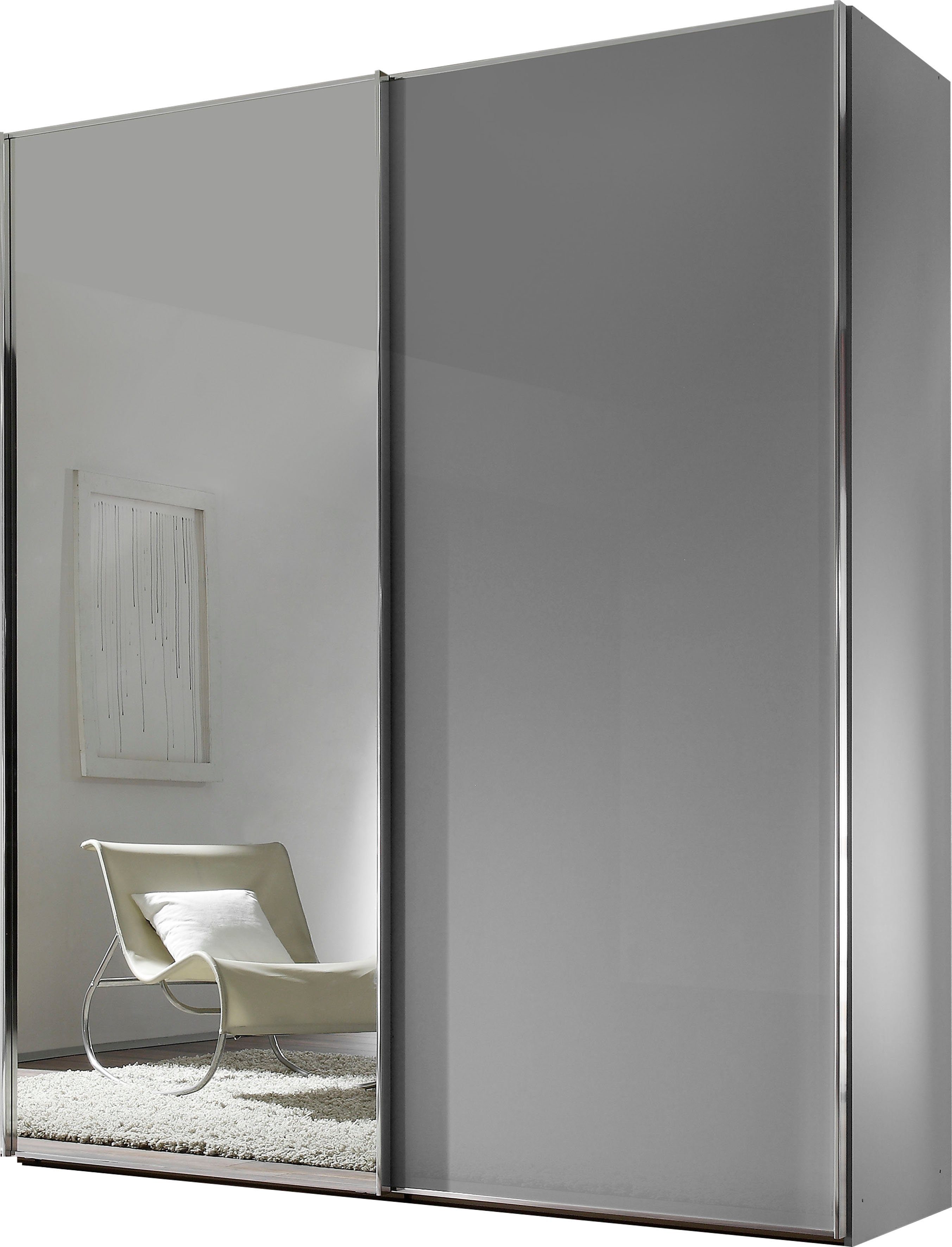 STAUD Schwebetürenschrank Sinfonie Plus, edles Design in hochwertiger Qualität, Made in Germany Mit Spiegeltüre und in vier verschiedenen Ausstattungsvarianten