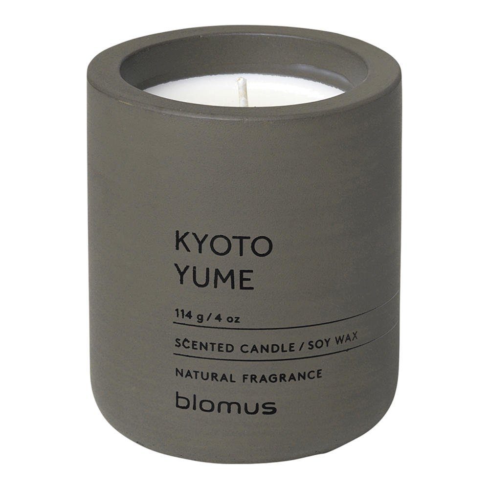 blomus Duftkerze FRAGA Duftkerze Kyoto Yume, Duft Kerze, Candle, Beton,  tarmac, 8 cm, (kein-set)