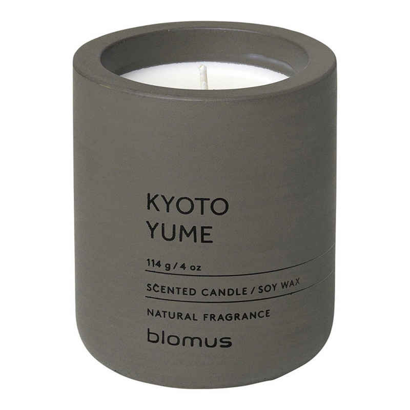 blomus Duftkerze FRAGA Duftkerze Kyoto Yume, Duft Kerze, Candle, Beton, tarmac, 8 cm, (kein-set)