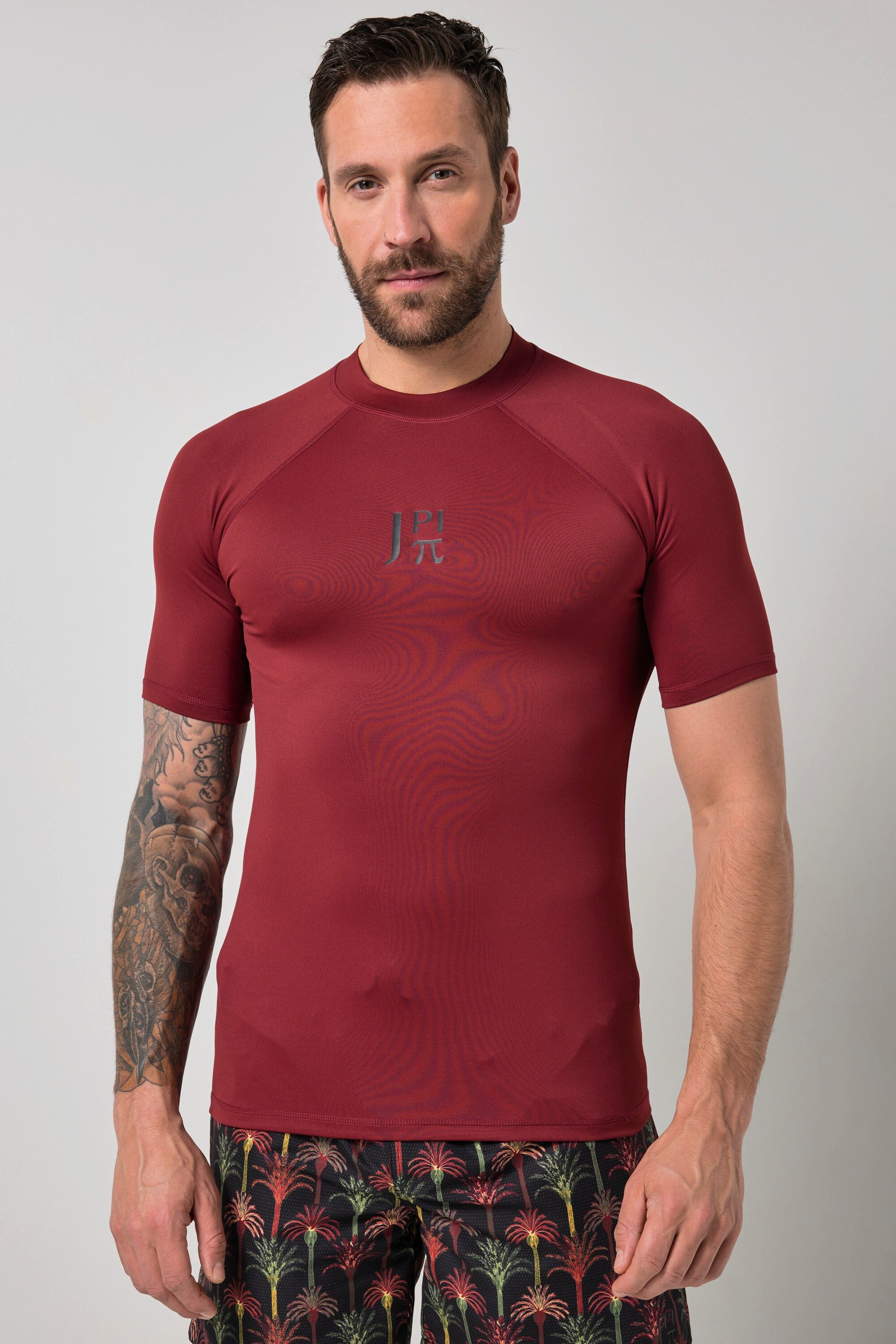 T-Shirt Schwimmshirt Halbarm Stehkragen UV-Schutz