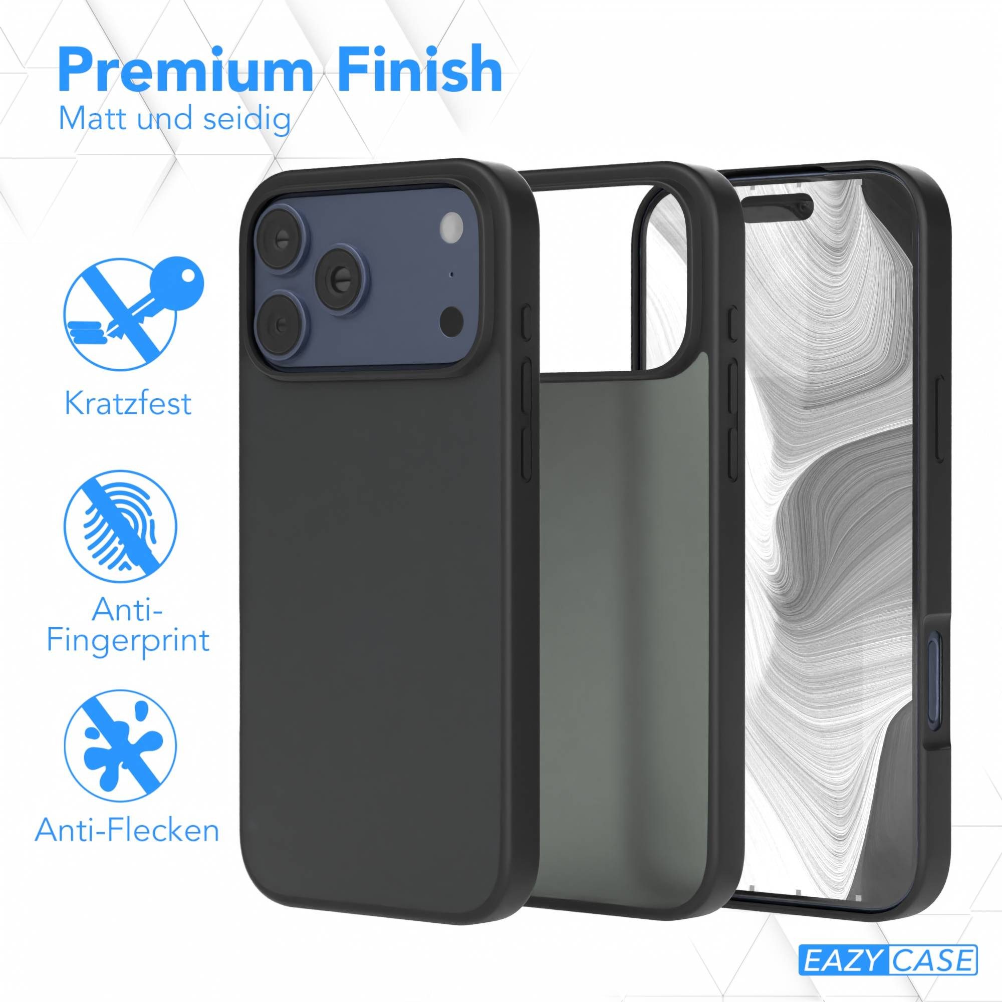 EAZY CASE Handyhülle Outdoor Case für Apple iPhone 17 Pro Max 6,9 Zoll, Hülle Outdoor kratzfest Schutzhülle mit Kameraschutz Robust Schwarz – Bild 5 von 5