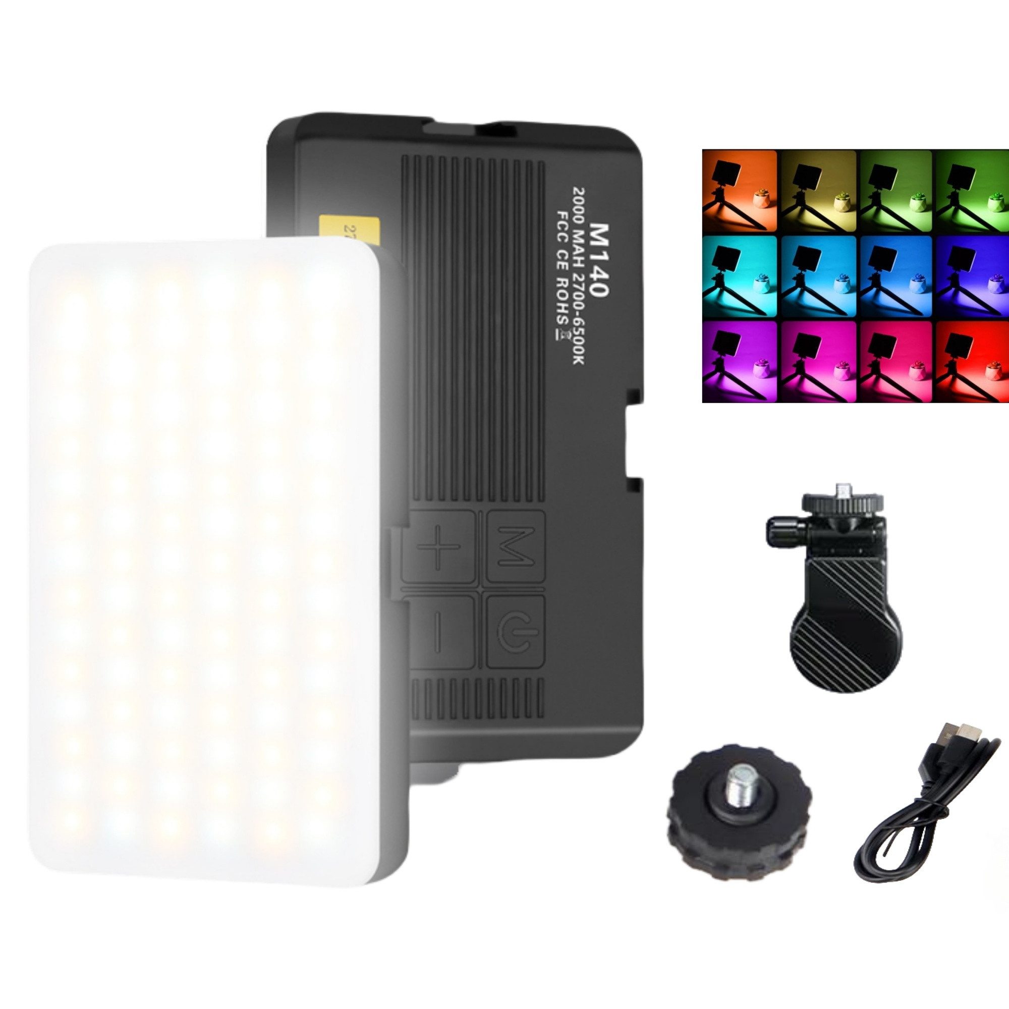 ibettertec LED Videoleuchte, 5" Videolicht dimmbar,Kaltlichtschuh & 2000mAh Akku, Blitzgerät