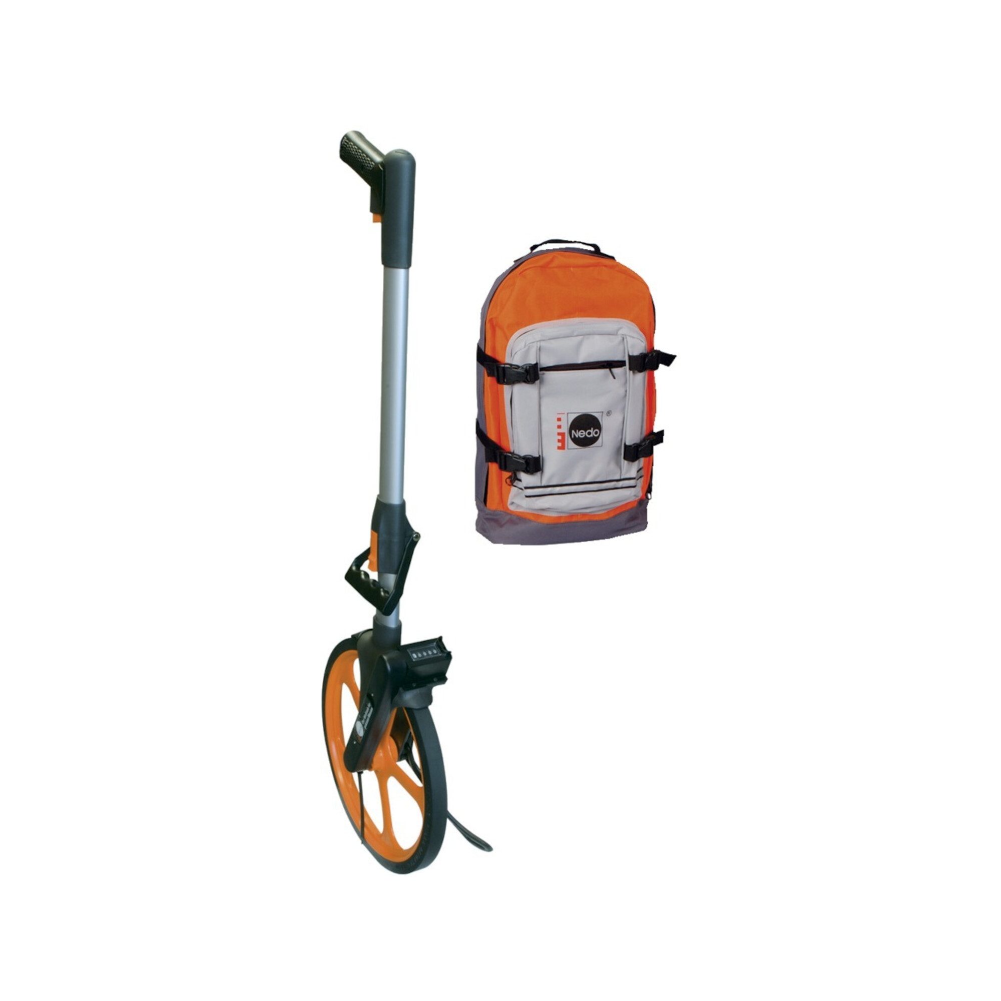 Nedo Maßband Nedo Leichtmessrad Deluxe mit Rucksack
