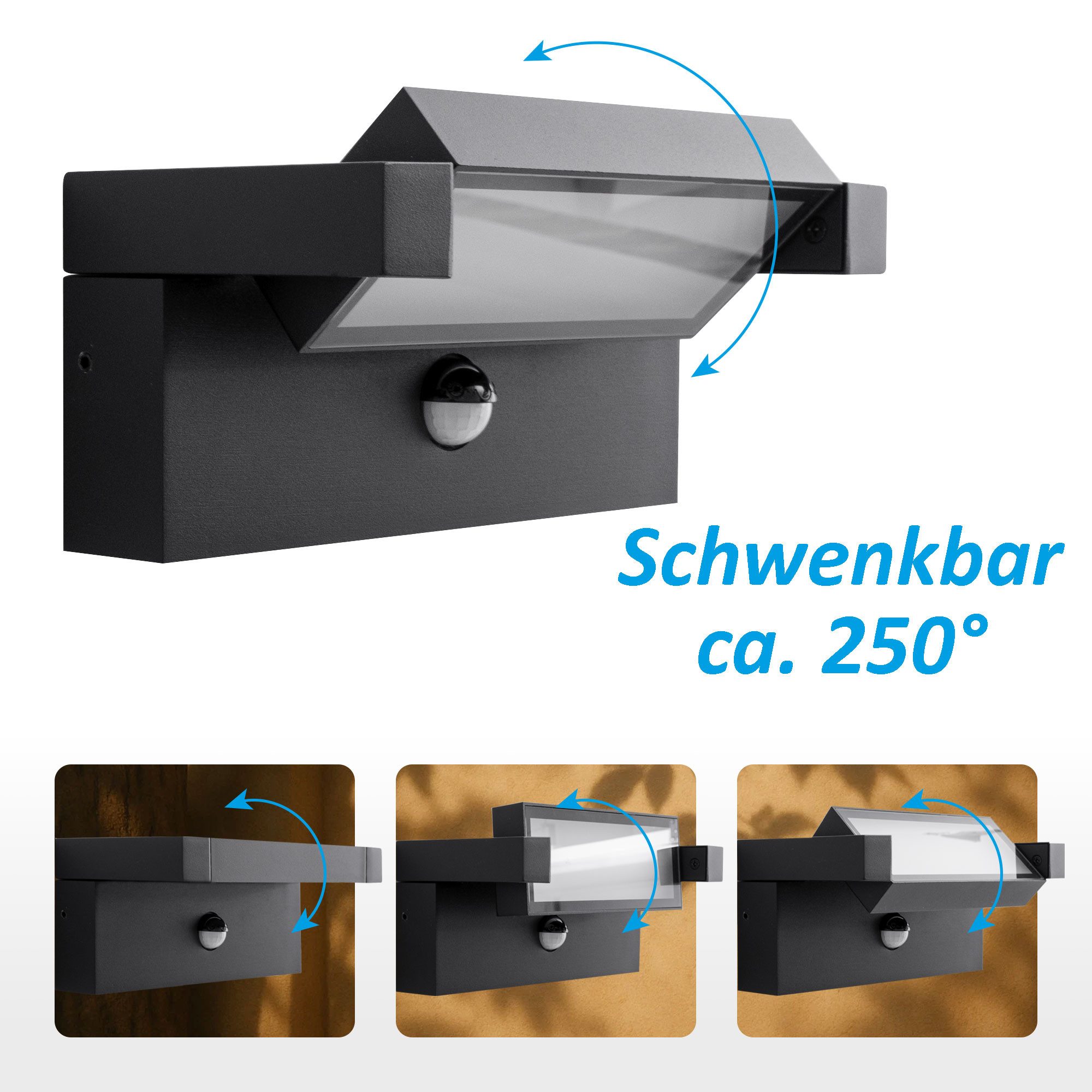 Maxkomfort Außen-Wandleuchte LED Außenwandleuchte 3011 – günstig online kaufen