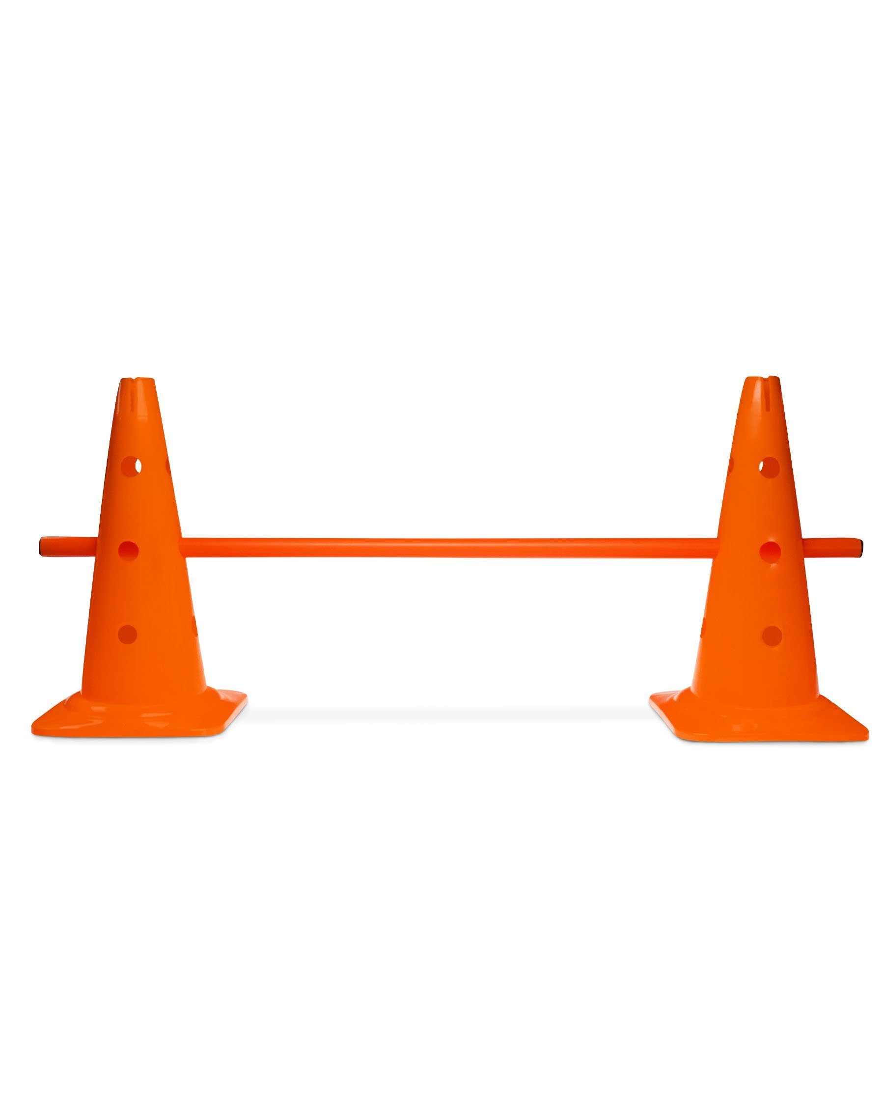 Hürde Kegelhürde 40 mit Stange 100 cm Farbe Orange