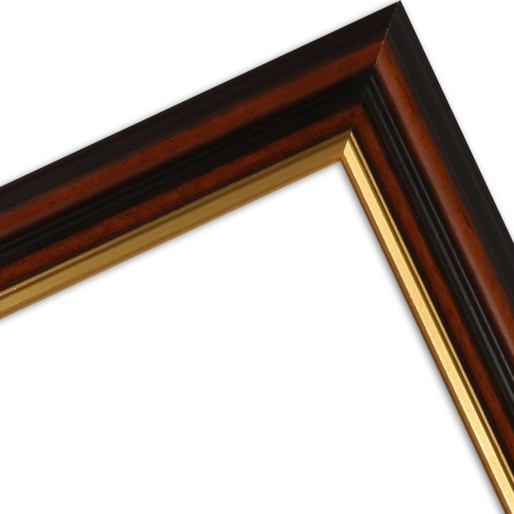 WANDStyle Bilderrahmen H015, Braun, aus Massivholz im Antik Stil günstig online kaufen