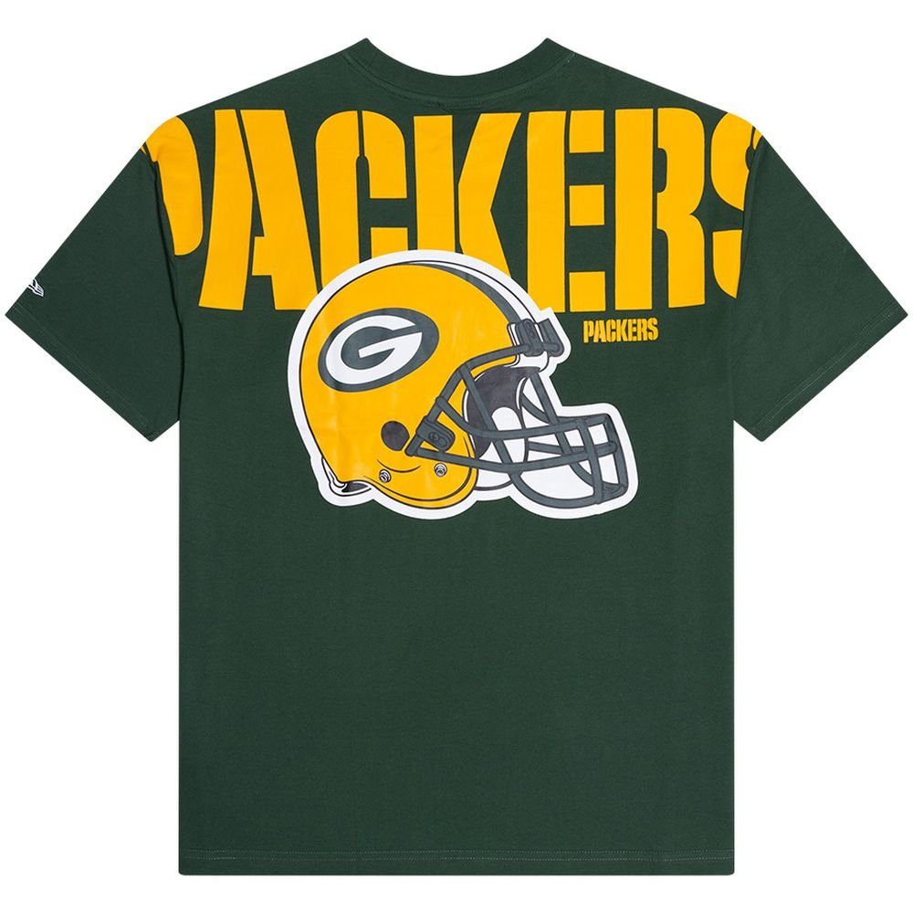 New Era Print-Shirt BACKPRINT Oversized Bay Green Packers