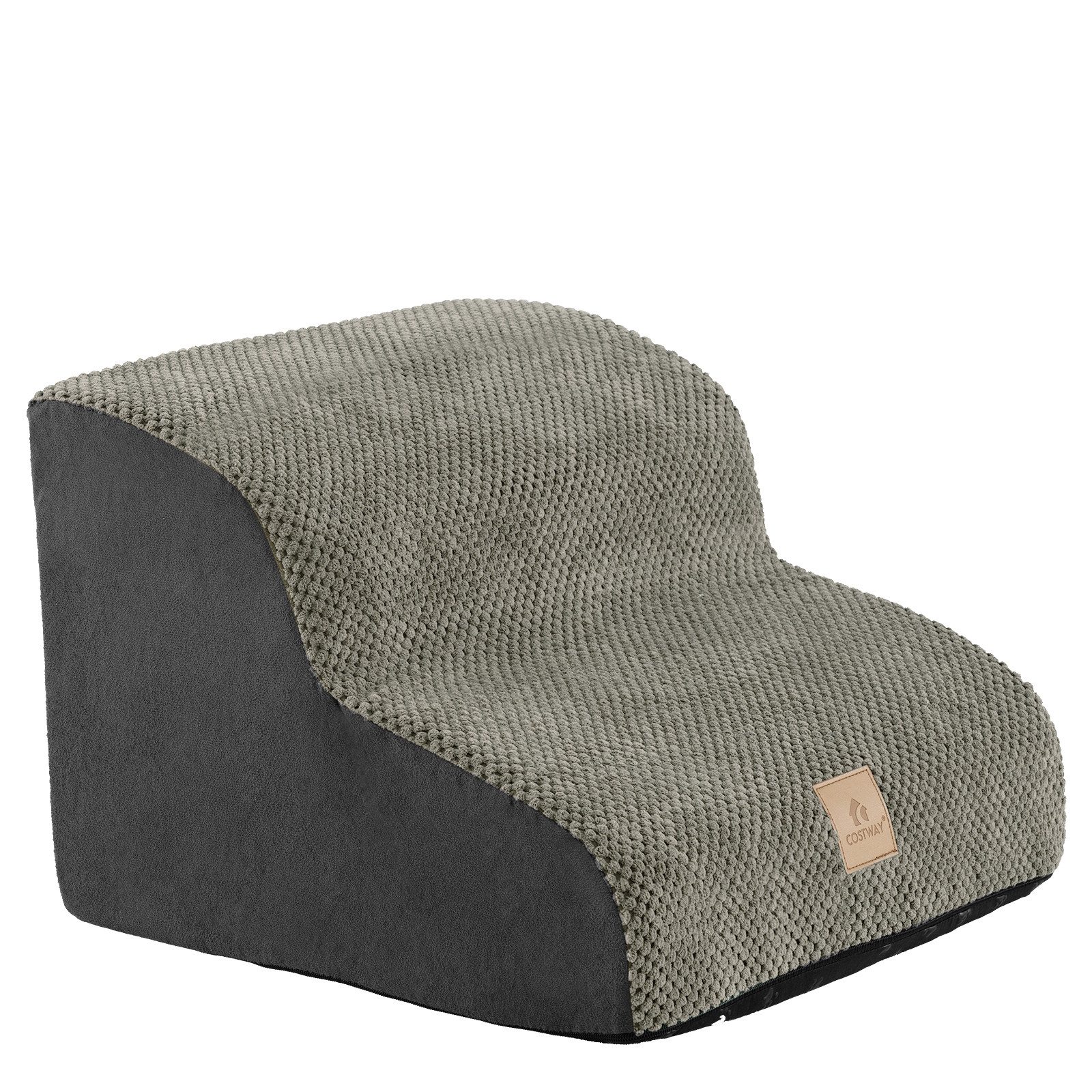 COSTWAY Haustiertreppe Hunderampe, 2-stufige, faltbar & tragbar