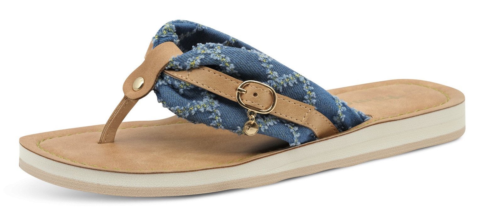 Tamaris AVRIL Zehentrenner, Sommerschuh, Flats, Schlappen günstig online kaufen
