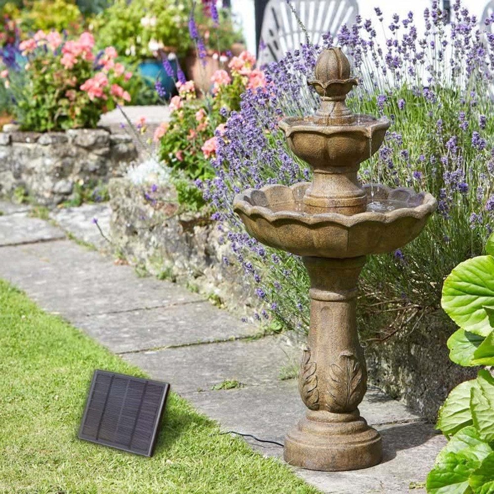 Smart Garden Zierbrunnen Wasserspiel Hybrid-Solarbrunnen 98 cm Kingsbury, (1 St)
