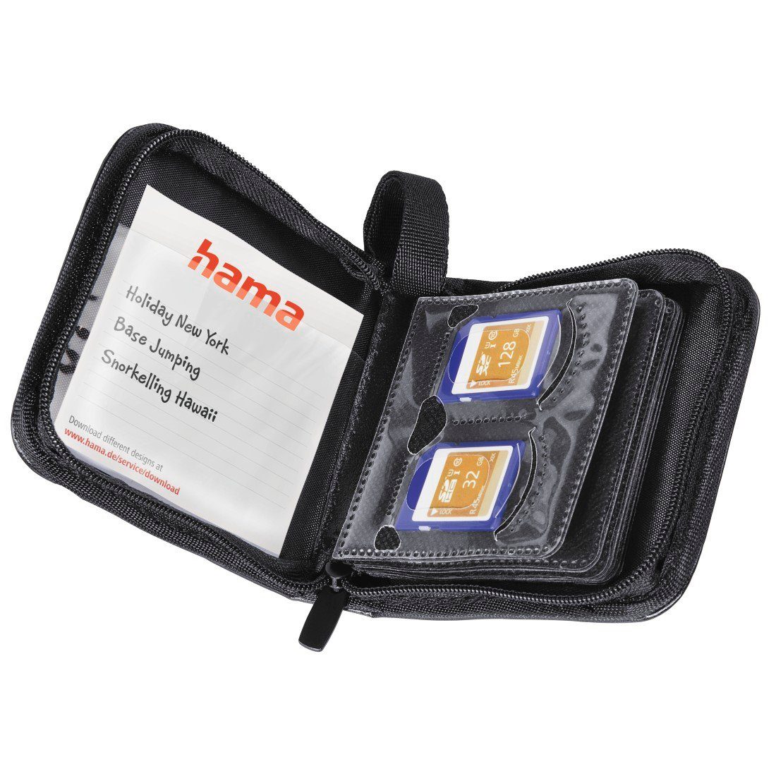 Hama Fototasche 12 max. Speicherkarten Speicherkarten Tasche, Schwarz,