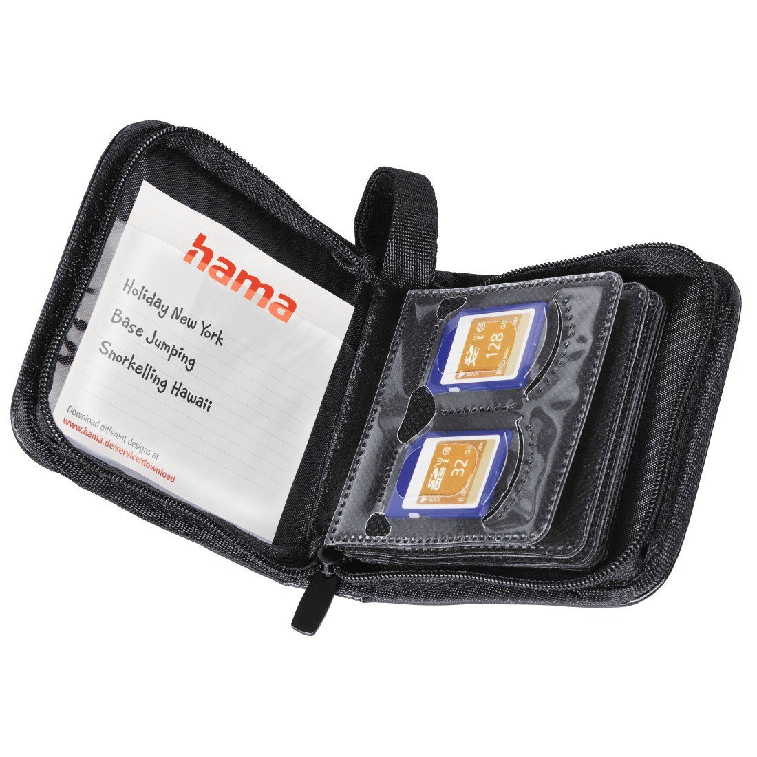 Hama Fototasche Speicherkarten Tasche, Schwarz, 12 max. Speicherkarten