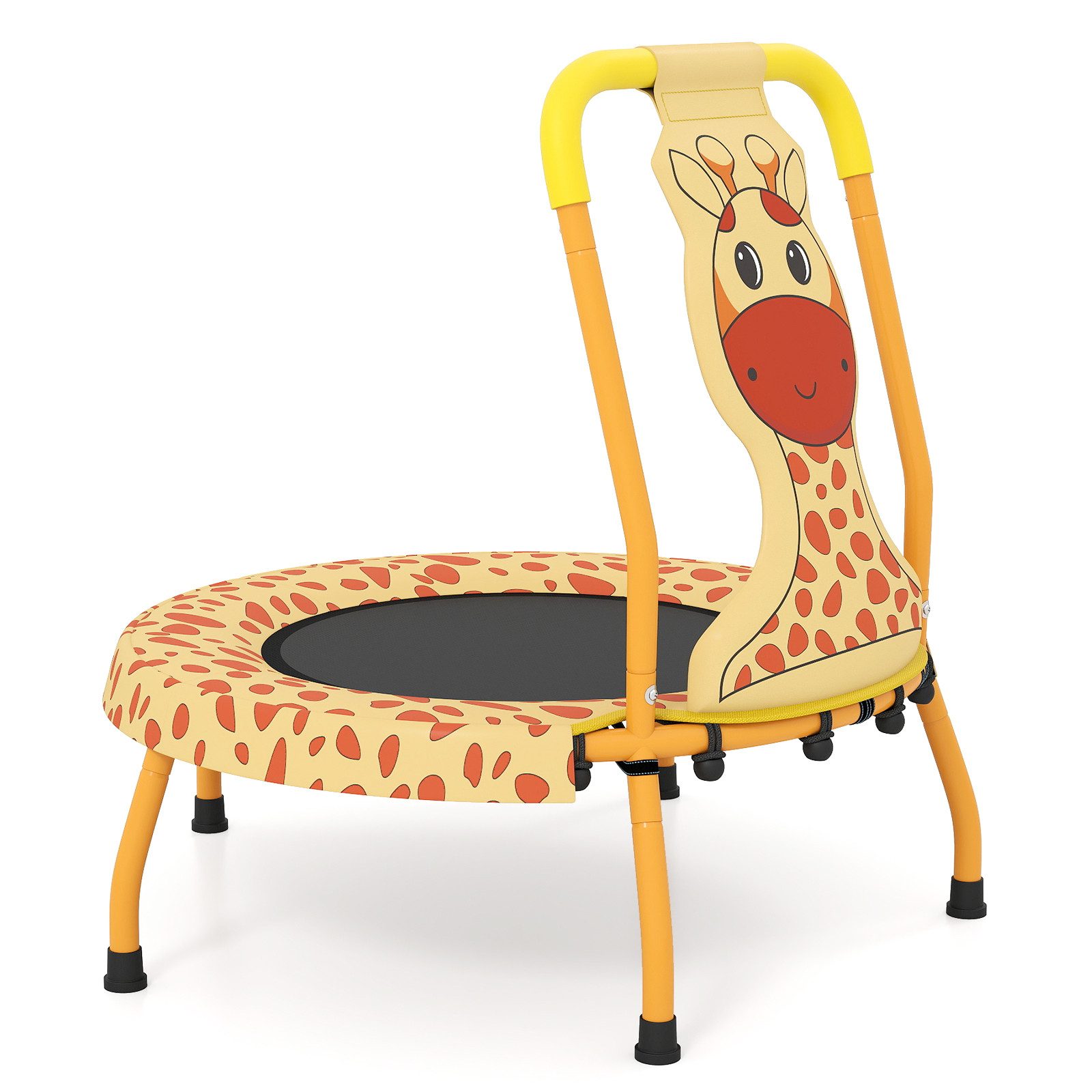 COSTWAY Kindertrampolin, Ø 71 cm, (1 tlg), Trampoin, mit Griff & Randabdeckung