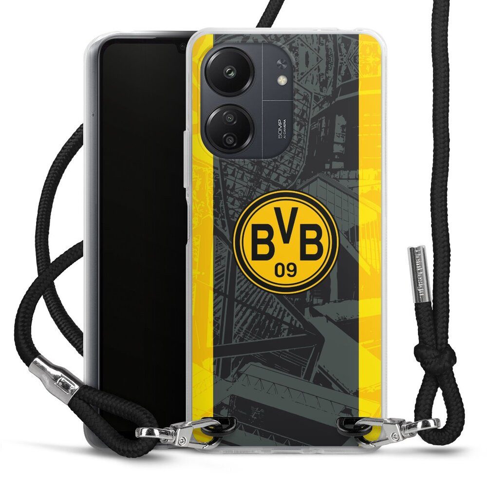 DeinDesign Handyhülle Borussia Dortmund BVB Stadion 50 Jahre Signal Iduna Park, Xiaomi Redmi 13C 4G Handykette Hülle mit Band Case zum Umhängen