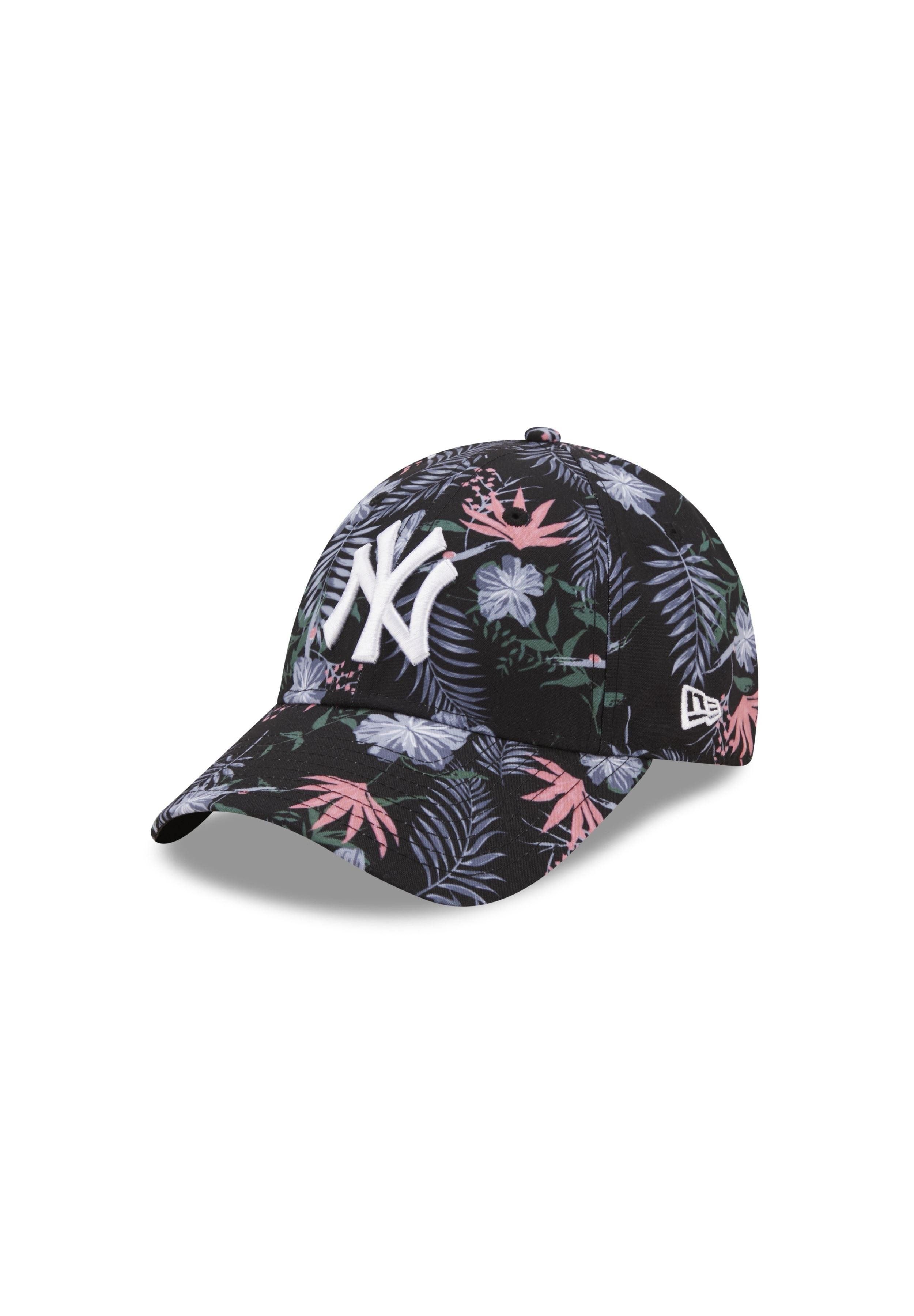 New Era Baseball Cap New York Yankees MLB Floral Black 9Forty Adjustable Women Cap New Era (1-St)