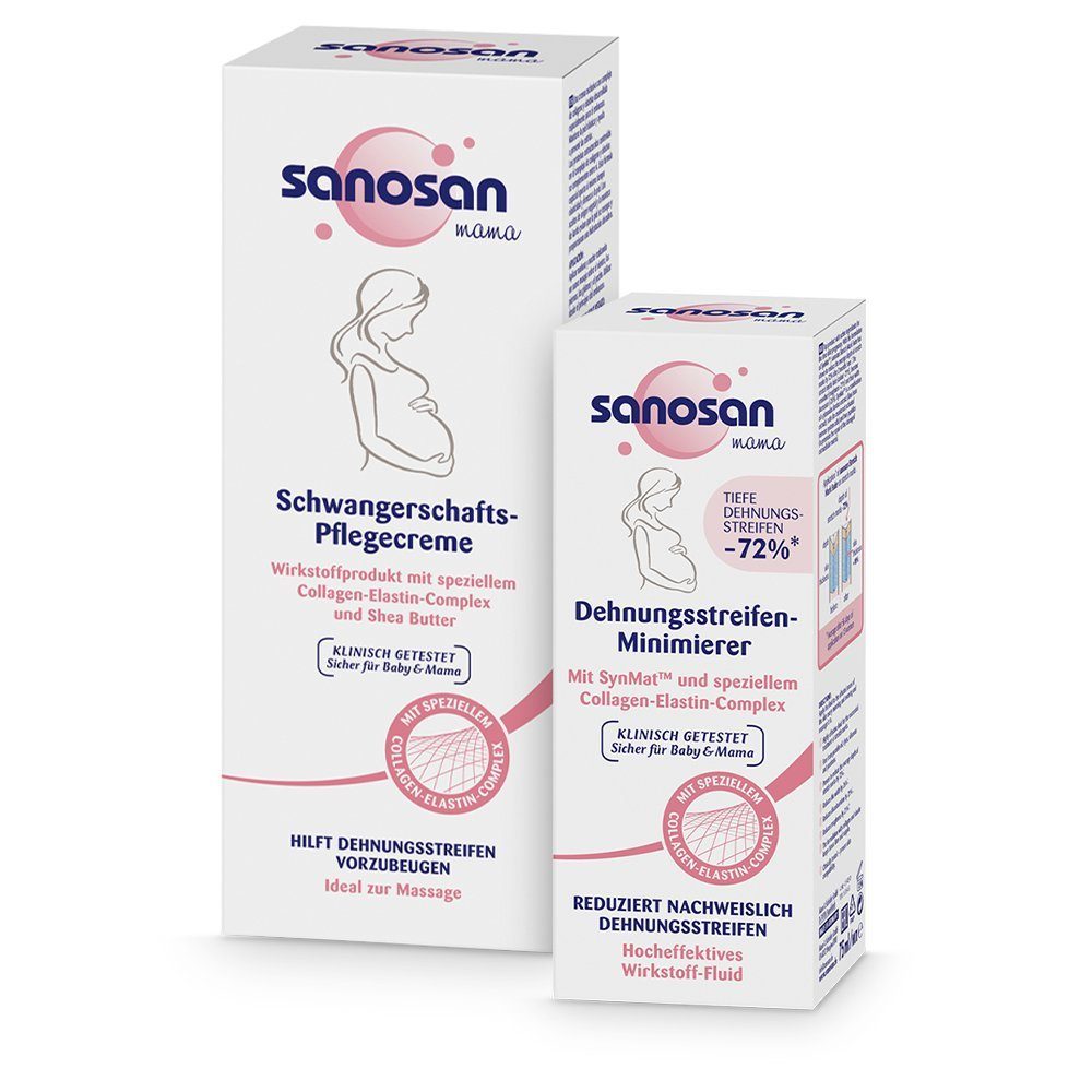 Straffungspflege Schwangerschaftscreme & Dehnungsstreifen Minimierer Creme Set