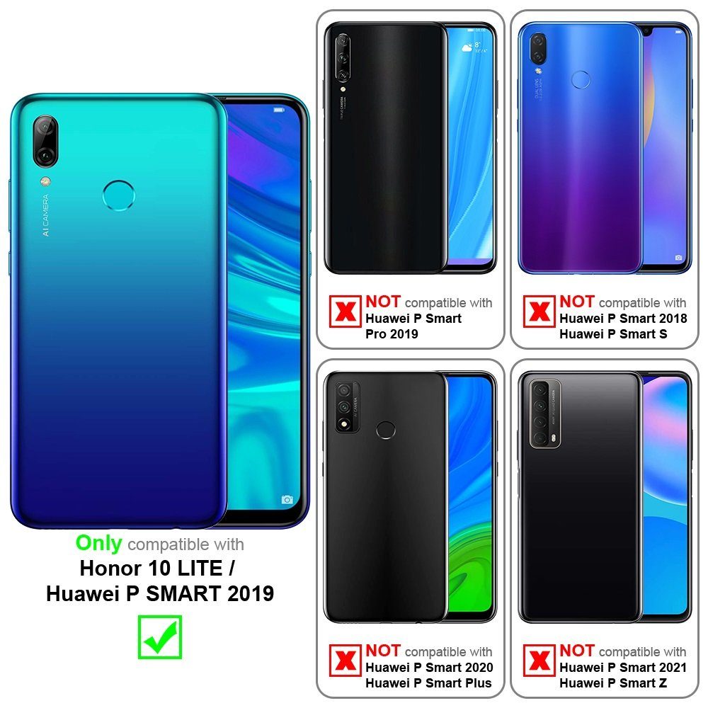 Cadorabo Handyhülle für Honor 10 LITE / Huawei P SMART 2019 Hülle Honor 10 LITE / Huawei P SMART 2019, Flexible Hülle TPU Silikon Schutzhülle Back Cover Case